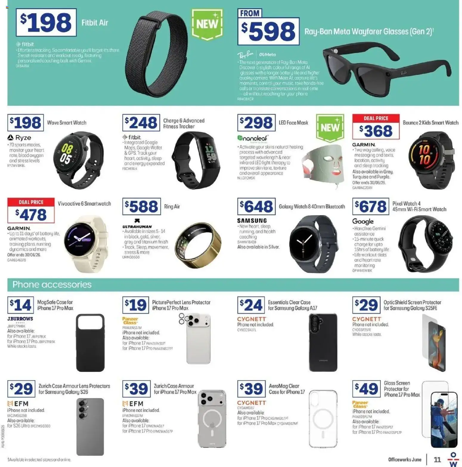 Officeworks catalogue - valid from 27.05.2026 | Page: 11 | Products: Glasses, Monitor, Face mask, Screen