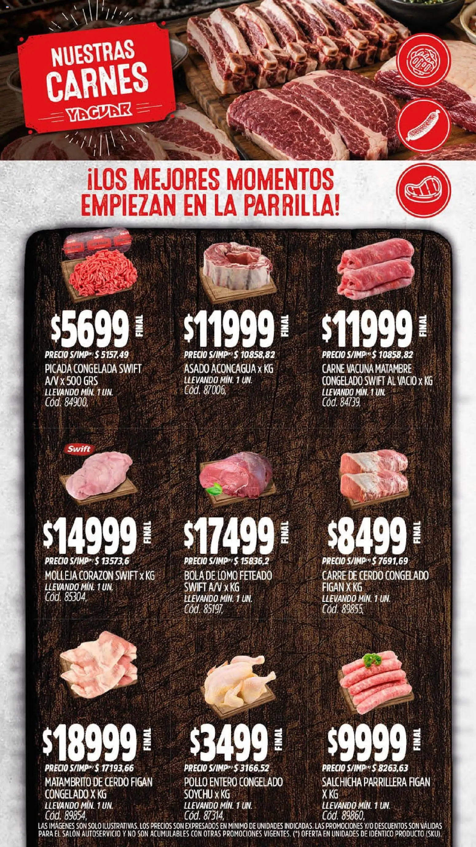 Yaguar - Oferta Semanal Santa Fé │ válido desde el 07/09/2026 | Página: 8 | Productos: Pollo entero, Salchicha, Molleja, Cerdo