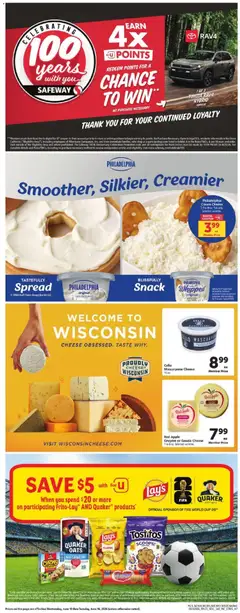 Preview of Safeway weekly ads valid from 10.06.2026 | Page: 5 | Products: Wc, Cheese, Cream