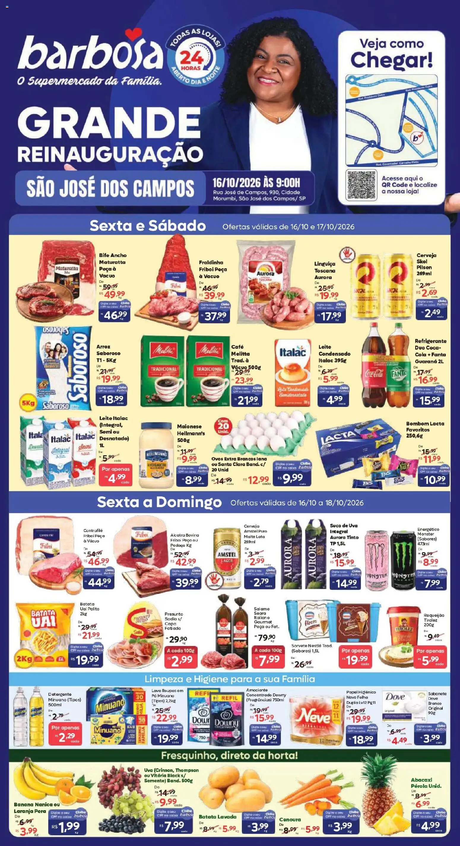 Barbosa Supermercados Folheto - válido de 16/10/2026 | Página: 1