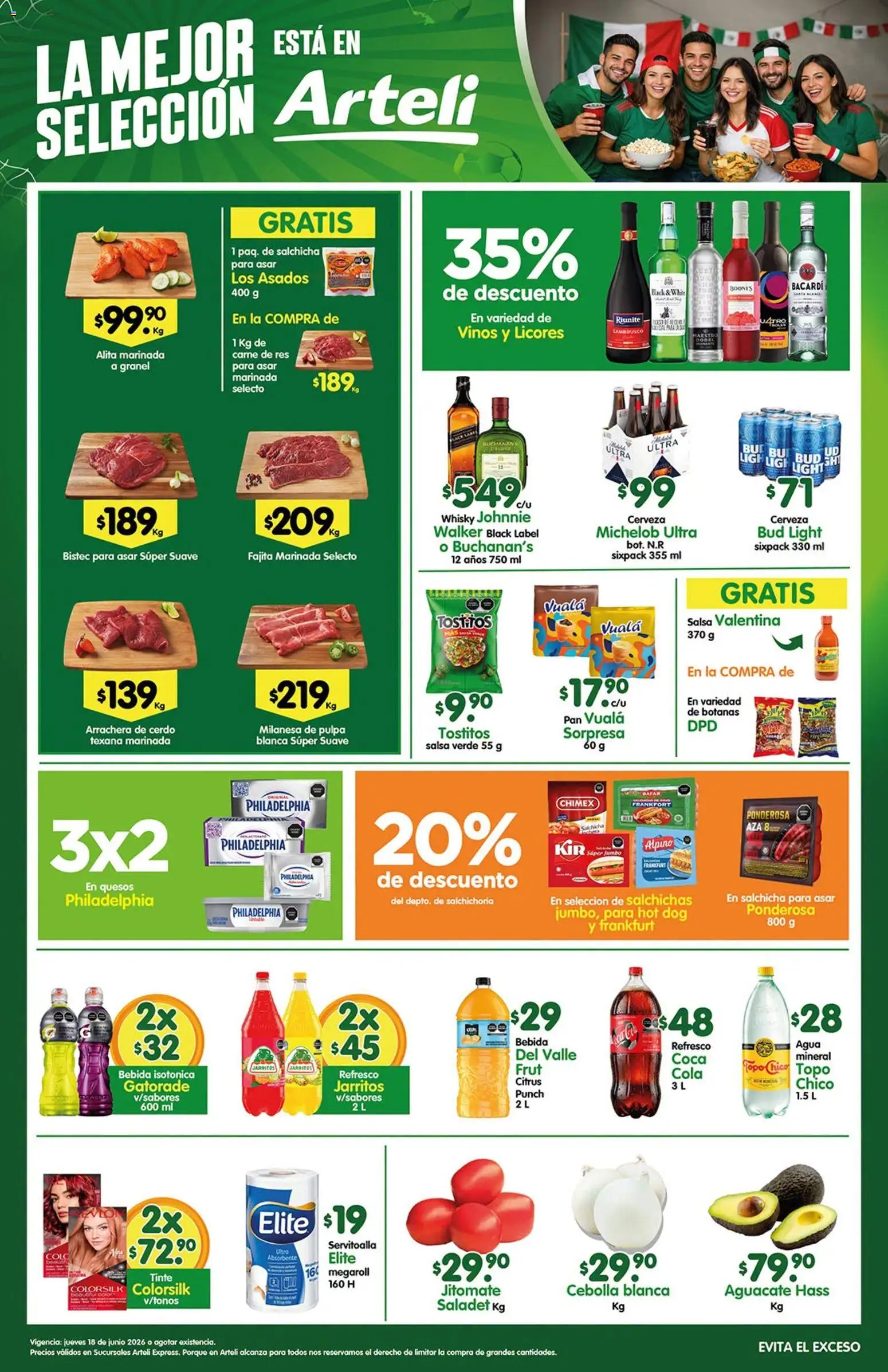 Nuevas ofertas de Arteli válidas en toda la República Mexicana desde el 18.06.2026. ¡Encuentra las mejores ofertas en Arteli folleto Express! | Página: 1