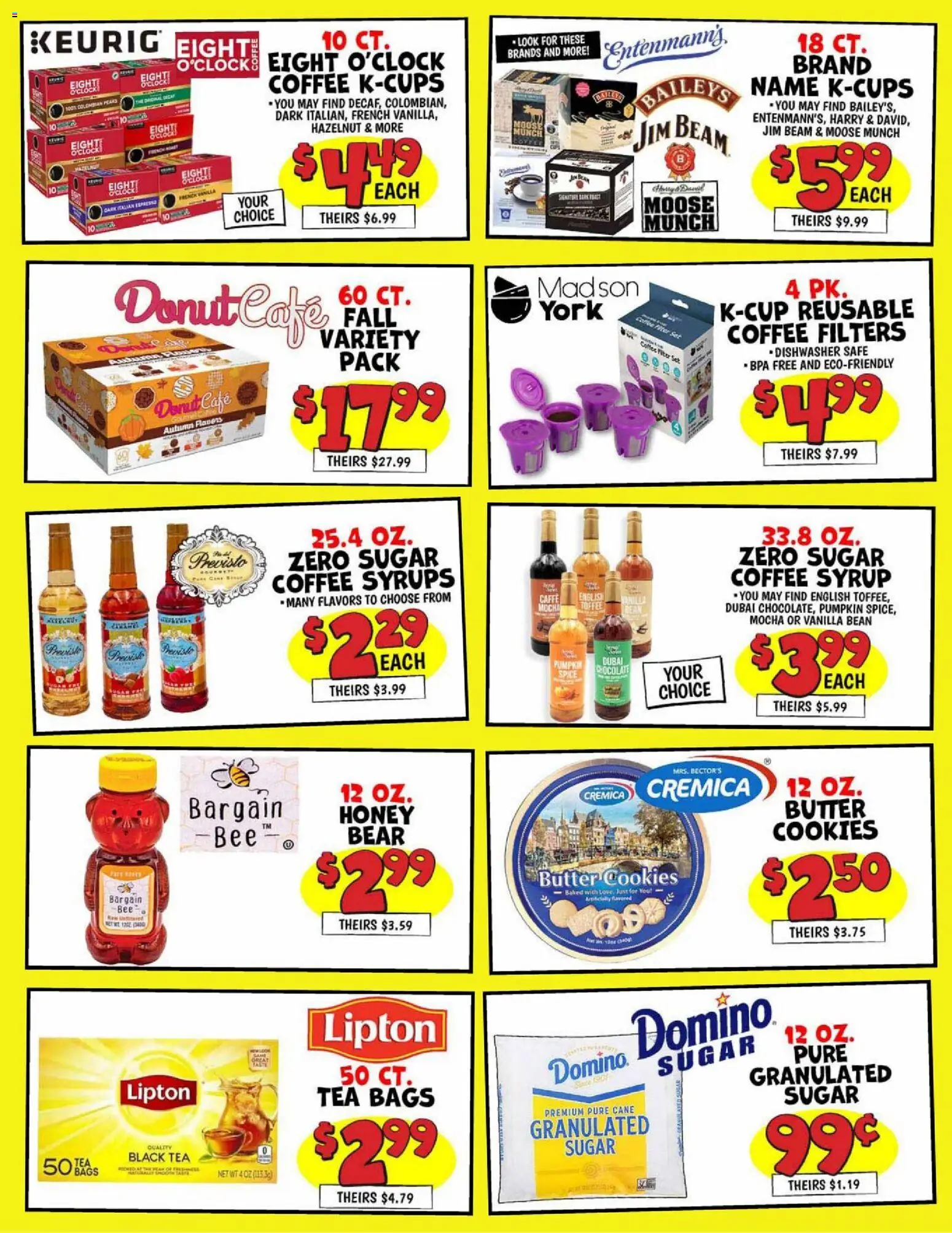 Ollie's Weekly Ad - valid from 09/29/2026 | Page: 2 | Products: Granulated sugar, Jim Beam, Vanilla, Vanilla bean