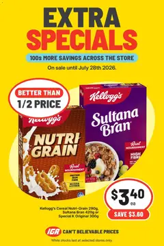 Preview of IGA Extra Specials VIC - valid from 27/07/2026