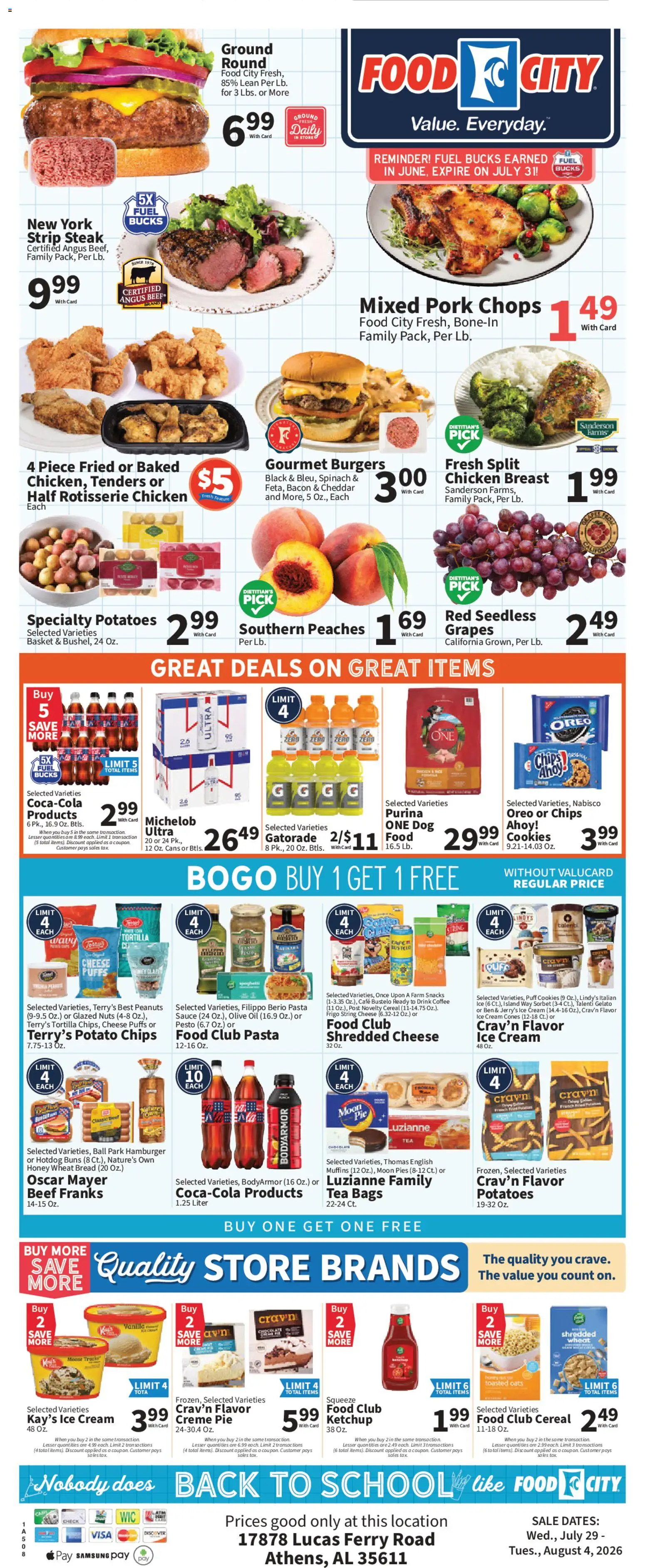 Food City Grand Opening - valid from 07/29/2026 | Page: 5 | Products: Bread, Tea, Pasta, Ketchup