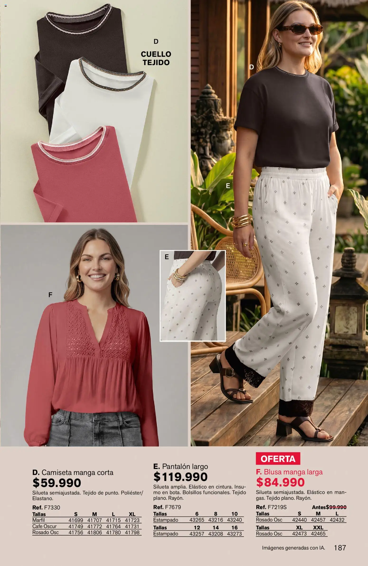 Leonisa revista - valida desde el 24/08/2026 | Página: 187 | Productos: Bolsillos, Cuello, Blusa, Café