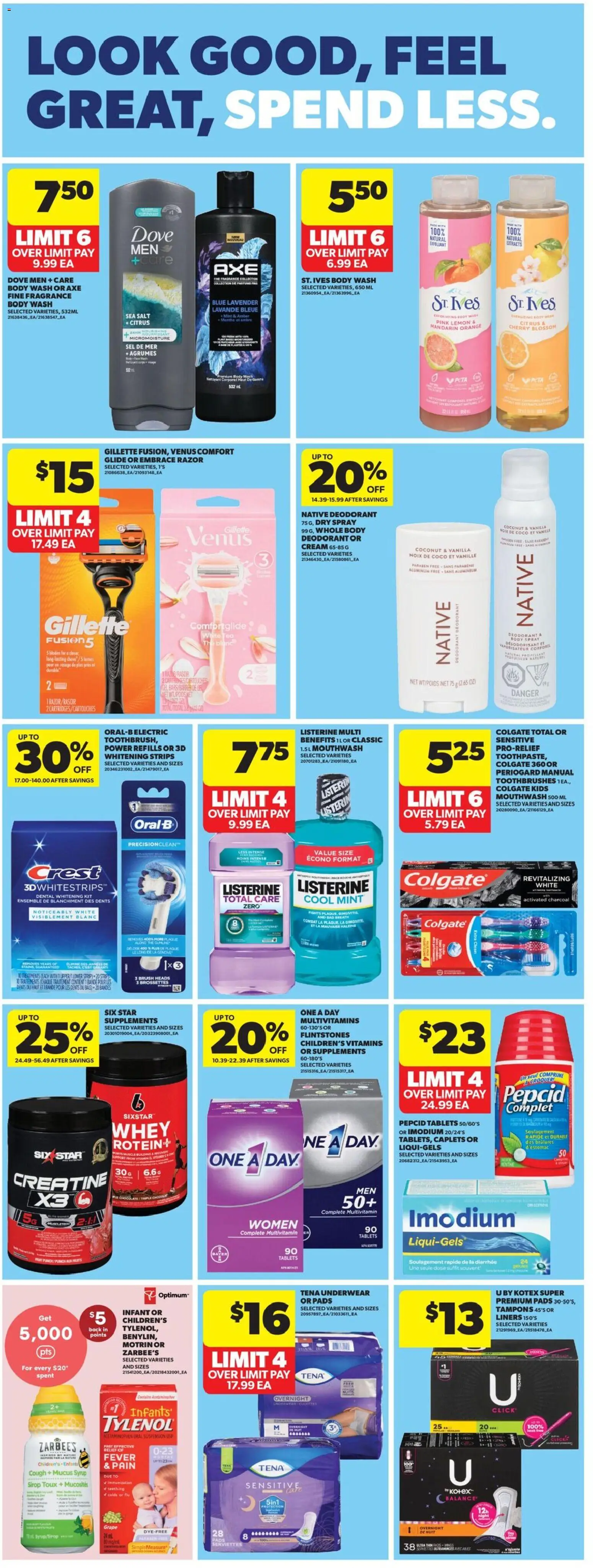 Real Canadian Superstore flyer valid from 28.05.2026 | Page: 34 | Products: Brush, Body wash, Deodorant, Underwear