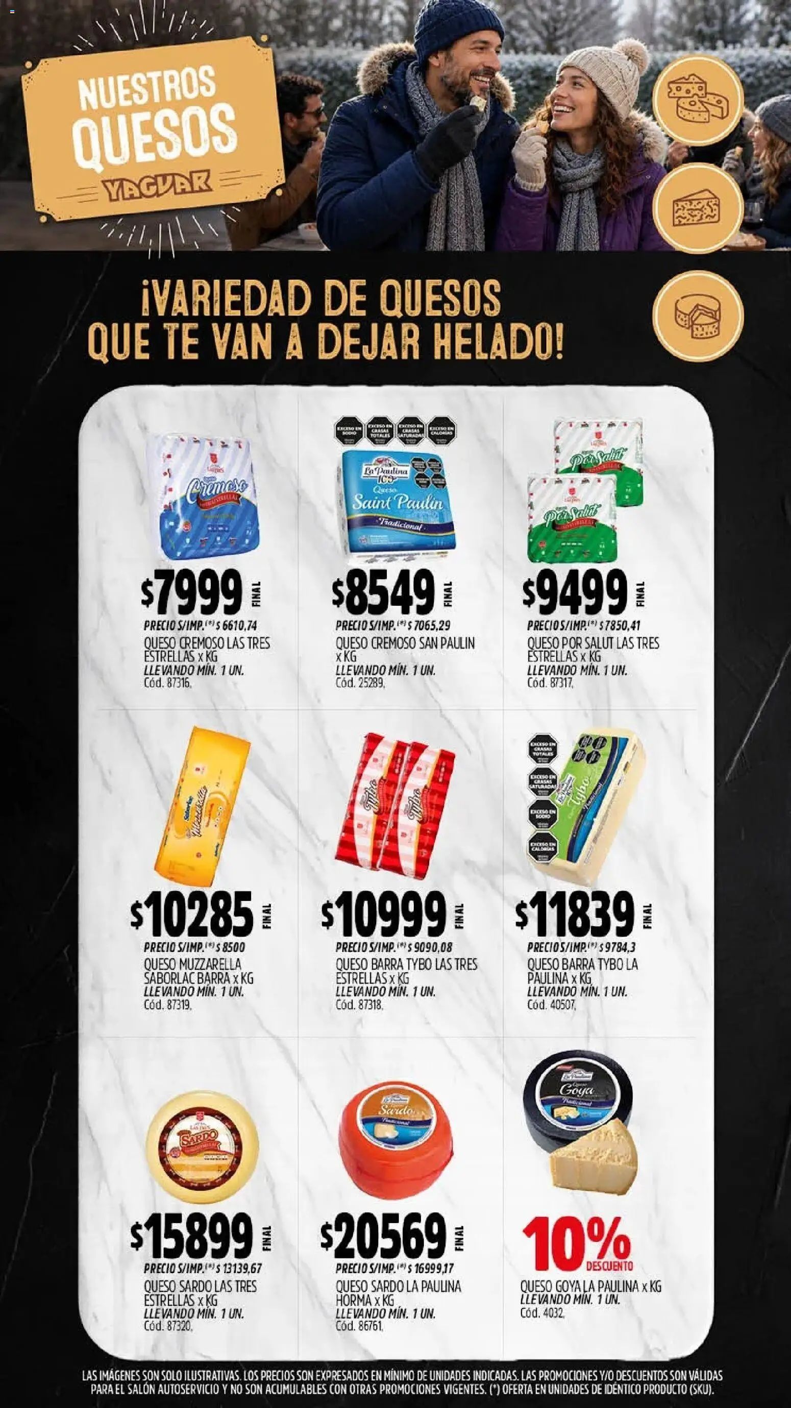 Yaguar - Oferta Semanal Mendoza │ válido desde el 27/07/2026 | Página: 7 | Productos: Helado, Muzzarella, Queso, Té