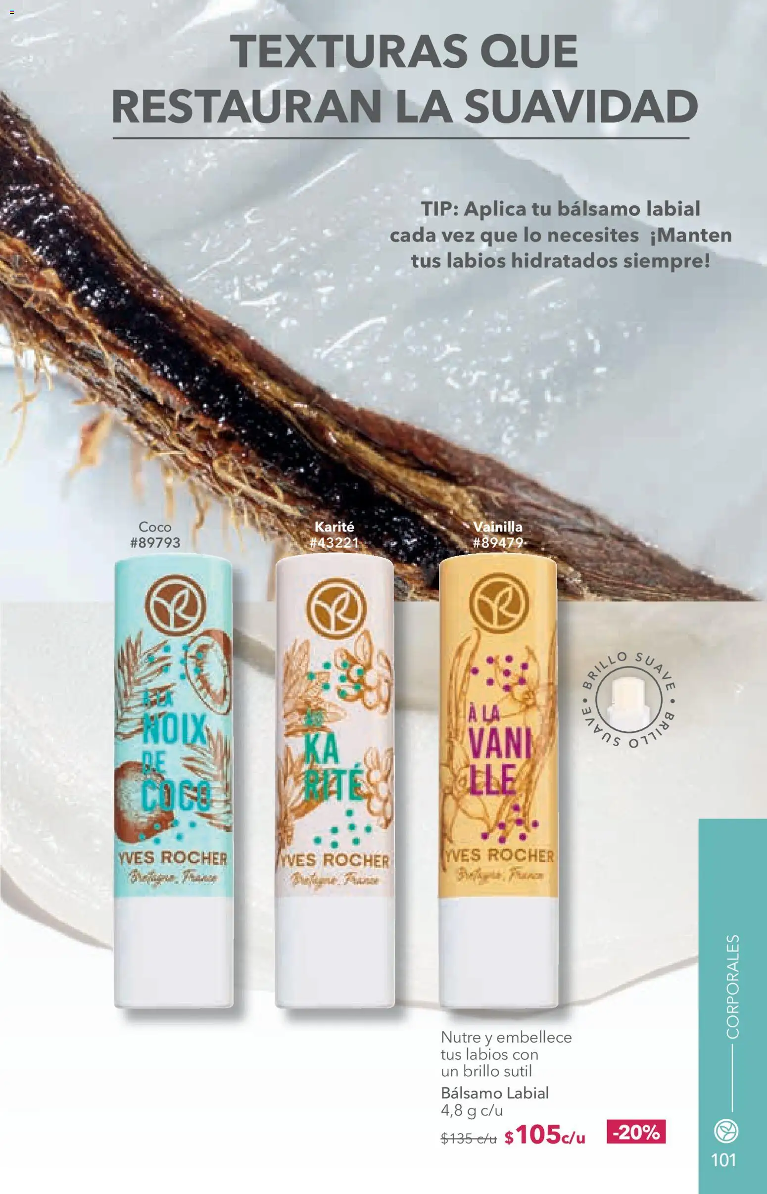 Nuevas ofertas de Yves Rocher válidas en toda la República Mexicana desde el 14/07/2026. ¡Encuentra las mejores ofertas en Yves Rocher campaña 10 2026! | Página: 103 | Productos: Brillo, Bálsamo