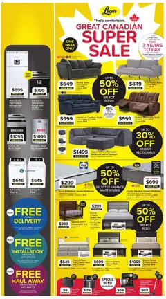 Preview of Leon's weekly flyer / circulaire from shop Leon's valid from Aug 6, 2026