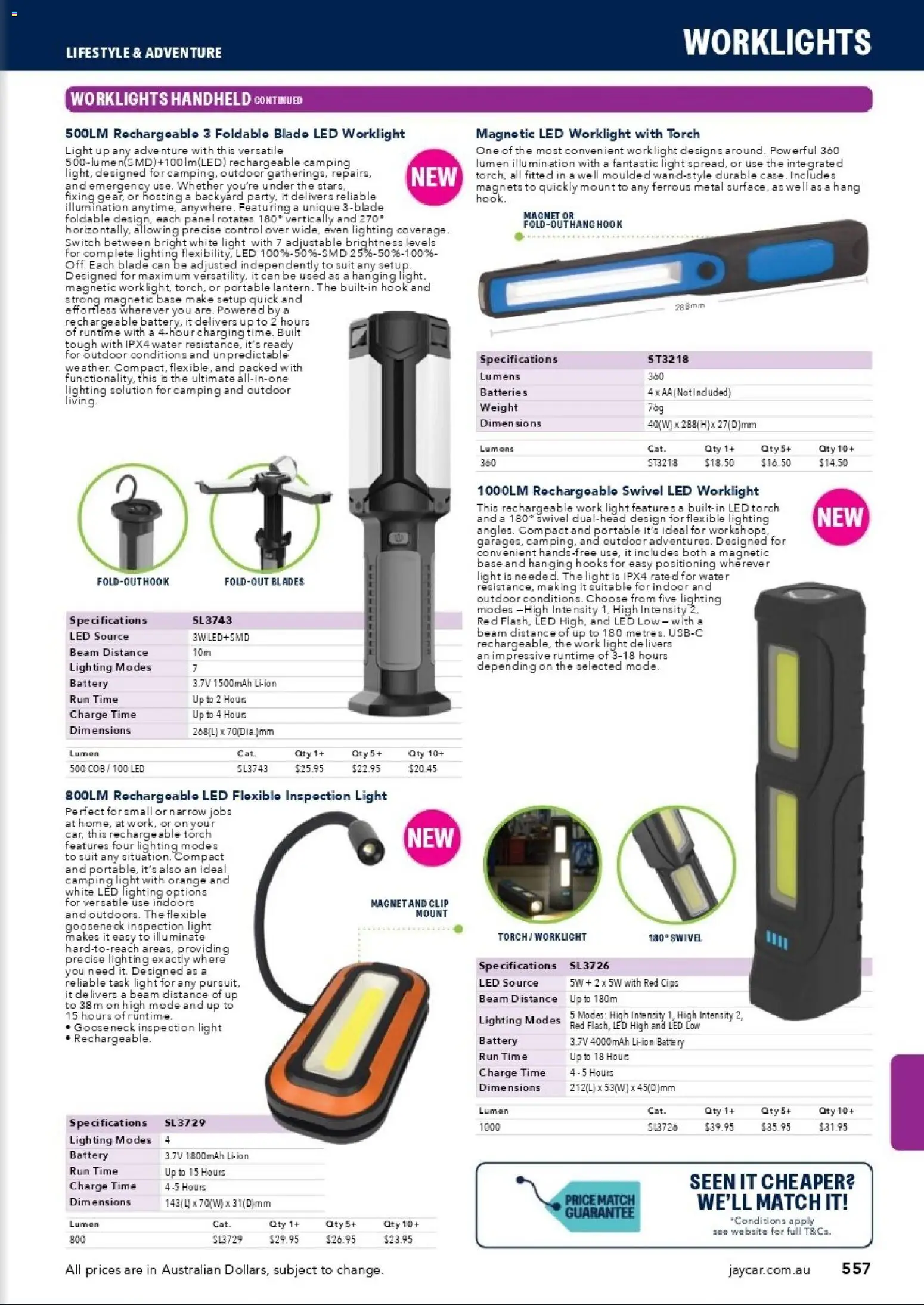 Jaycar catalogue - valid from 31/08/2026 | Page: 554 | Products: Battery, Batteries, Portable, Weight