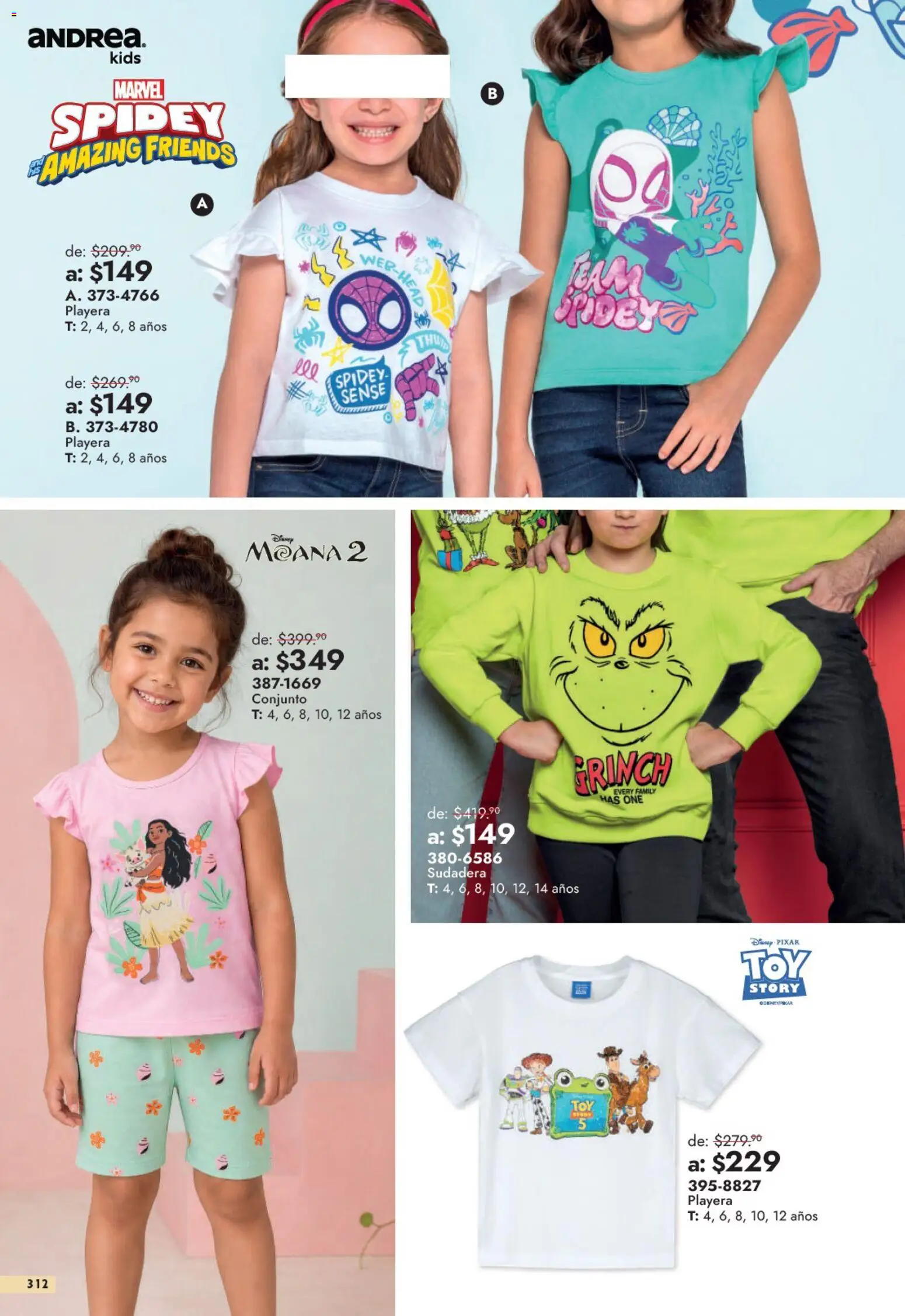 Nuevas ofertas de Andrea válidas en toda la República Mexicana desde el 13/09/2026. ¡Encuentra las mejores ofertas en Andrea catálogo Outlet! | Página: 312 | Productos: Sudadera, Playera, Conjunto