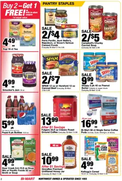Preview of Bi-Mart weekly ads valid from 07/07/2026 | Page: 2 | Products: Corn, Butter, Coffee, Flakes