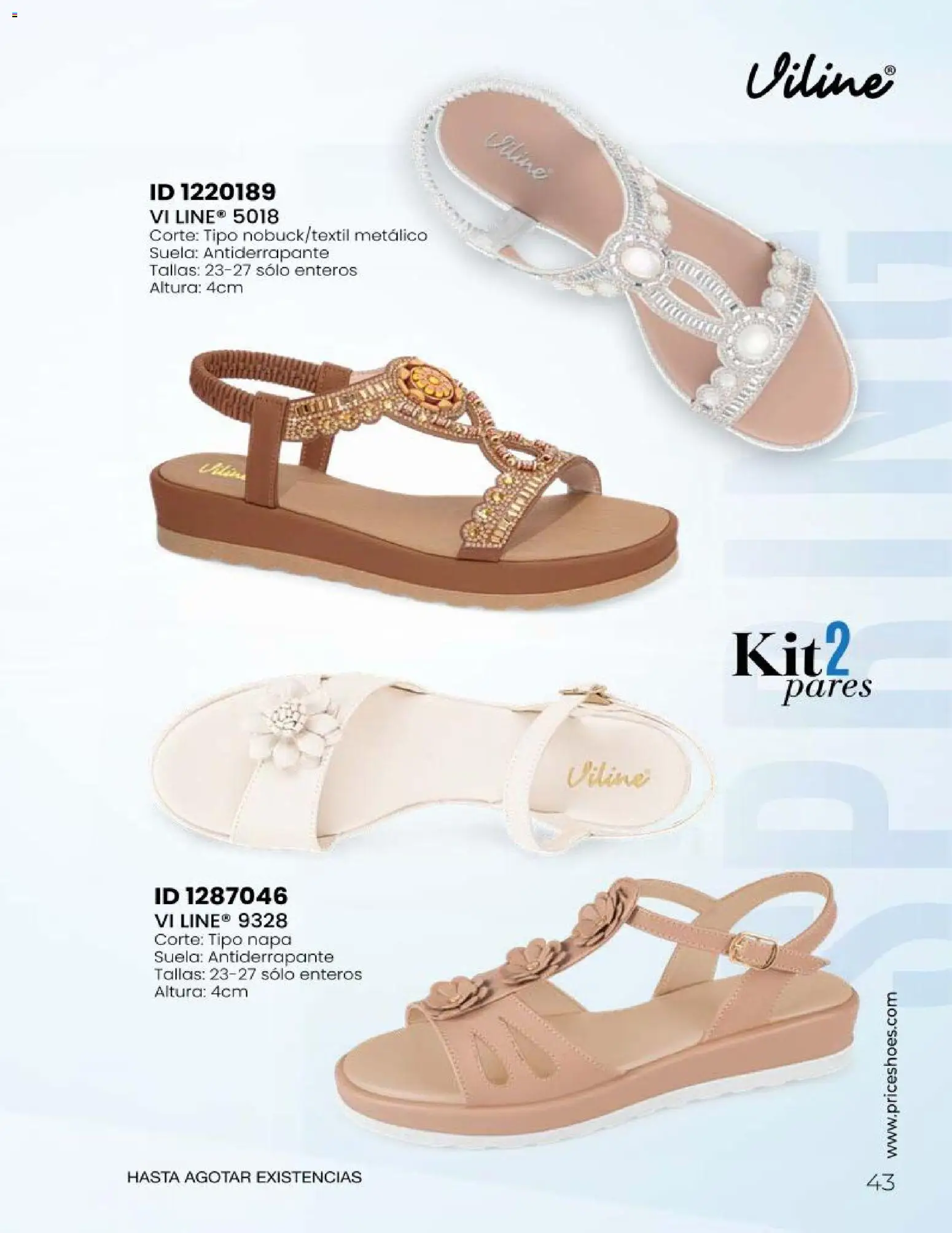 Nuevas ofertas de Price Shoes válidas en toda la República Mexicana desde el 23.04.2026. ¡Encuentra las mejores ofertas en Price Shoes catálogo Sandalias Kits! | Página: 43