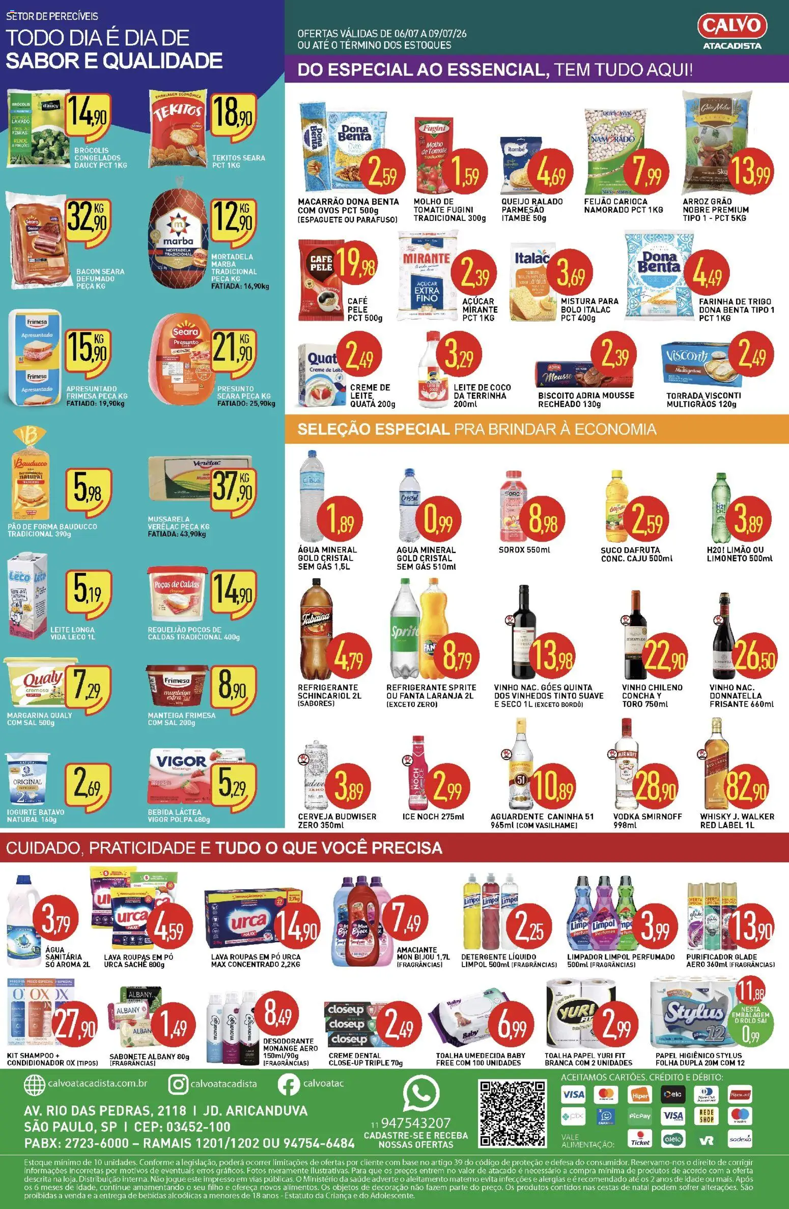 Calvo Atacadista Folheto - válido de 07/07/2026 | Página: 2 | Produtos: Fanta, Desodorante, Macarrão, Açúcar