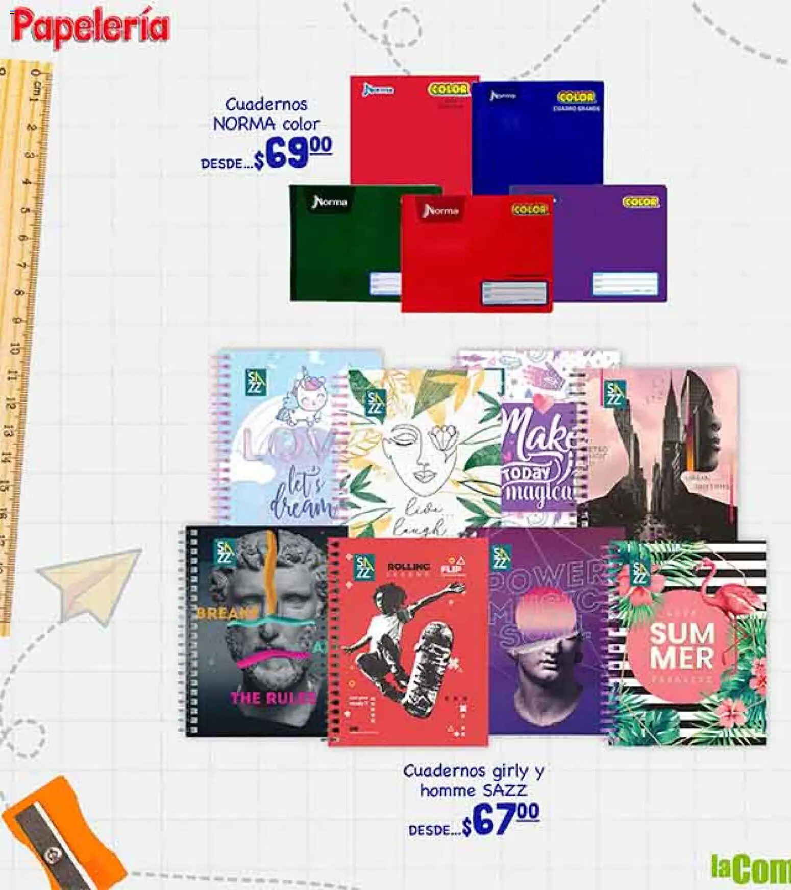Nuevas ofertas de La Comer válidas en toda la República Mexicana desde el 19/08/2026. ¡Encuentra las mejores ofertas en La Comer folleto! | Página: 4 | Productos: Cuadernos