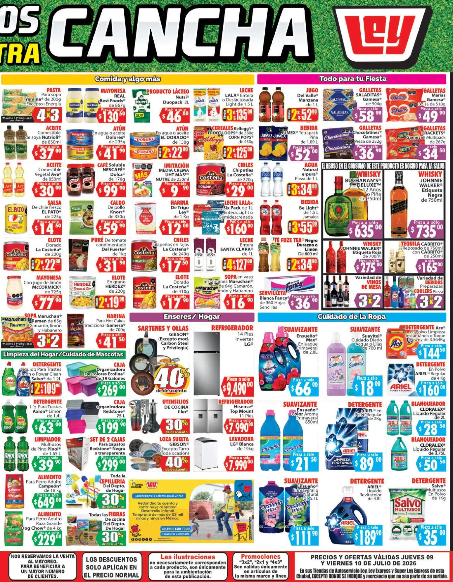 Nuevas ofertas de Casa Ley válidas en toda la República Mexicana desde el 09/07/2026. ¡Encuentra las mejores ofertas en Casa Ley folleto Autoservicio! | Página: 4 | Productos: Harina, Piña, Pasta, Lavadora