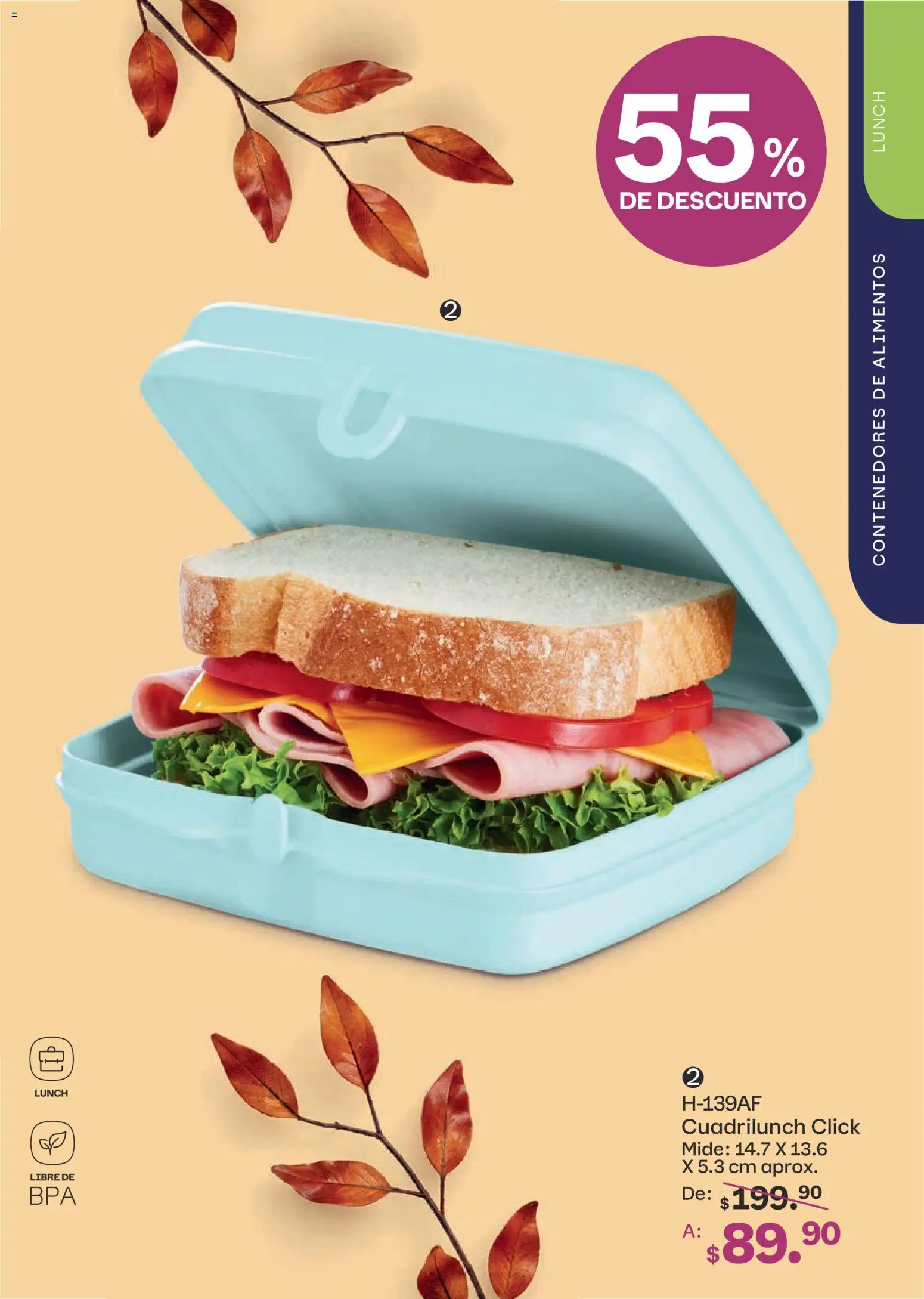 Nuevas ofertas de Tupperware válidas en toda la República Mexicana desde el 07/09/2026. ¡Encuentra las mejores ofertas en Tupperware catálogo! | Página: 67 | Productos: Alimentos