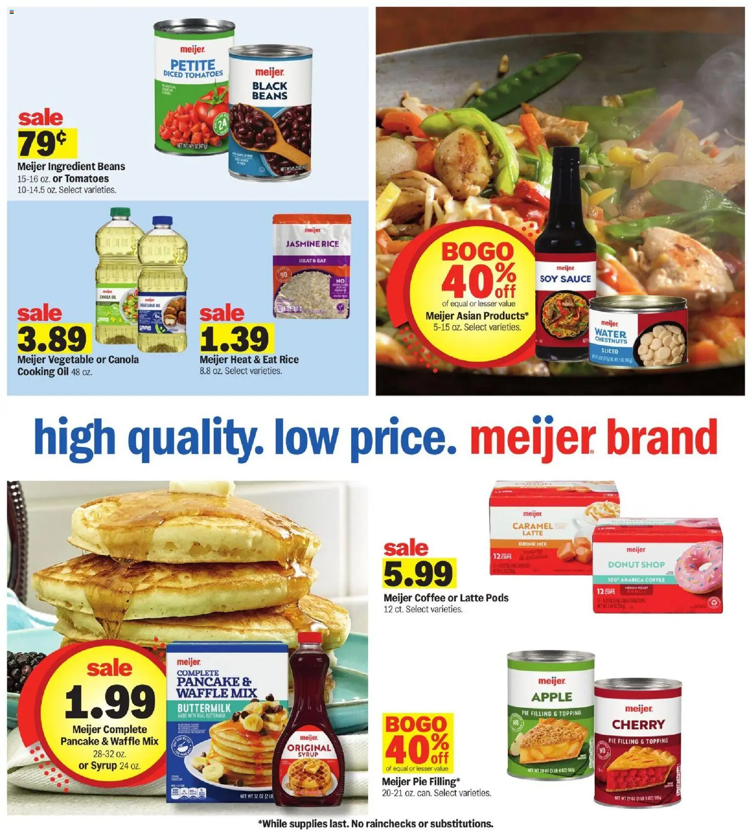 Meijer Weekly Ad - valid from 11.03.2026 | Page: 15 | Products: Oil, Coffee, Rice, Water
