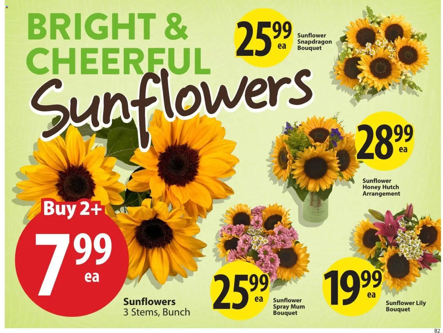 Save on foods flyer valid from Aug 13, 2026 | Page: 8 | Products: Sunflower, Flowers, Honey