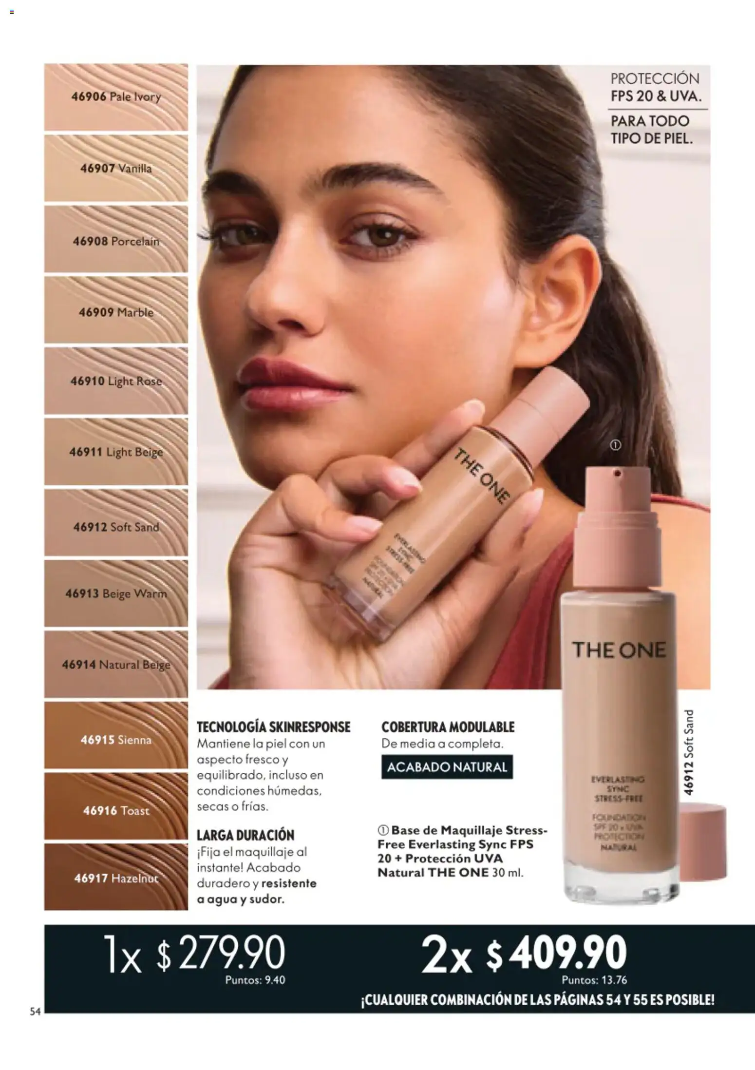 Nuevas ofertas de Oriflame válidas en toda la República Mexicana desde el 01/08/2026. ¡Encuentra las mejores ofertas en Oriflame campaña 11 2026! | Página: 54 | Productos: Base de maquillaje, Agua, Uva, Maquillaje