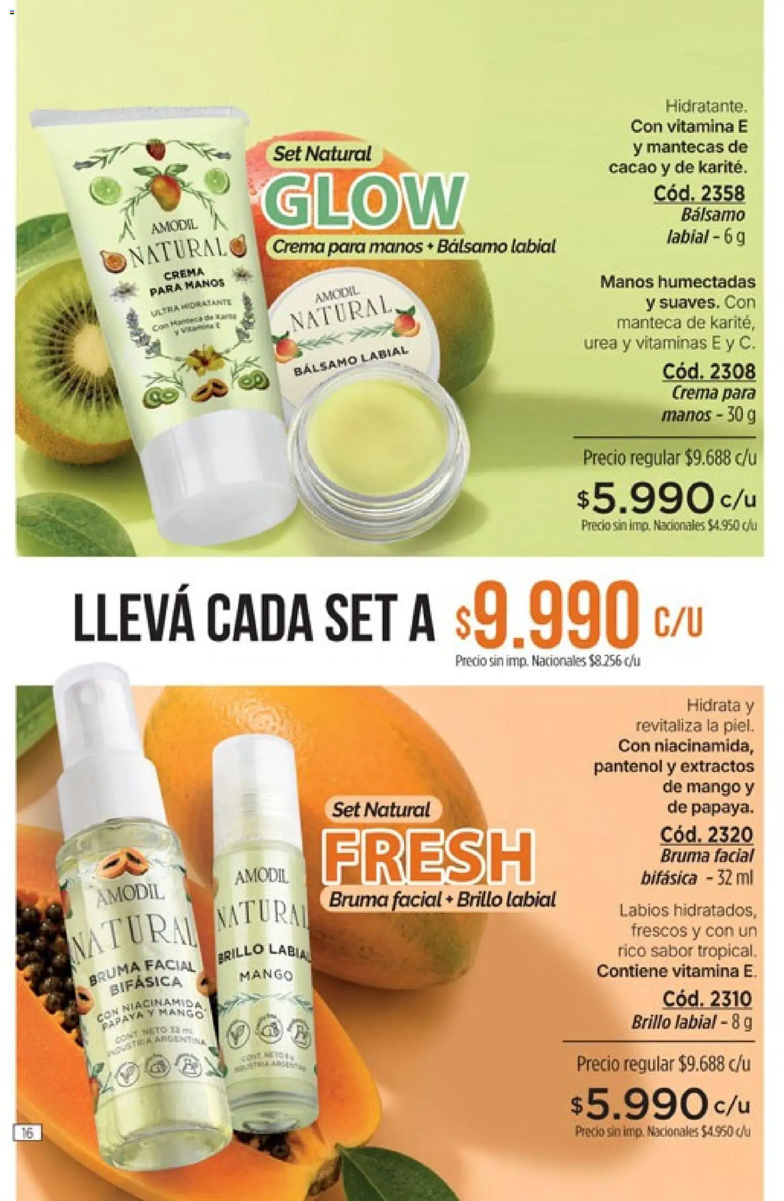 Catálogo Amodil Campaña 12 │ válido desde el 30/06/2026 | Página: 16 | Productos: Vitaminas, Bálsamo, Mango, Crema