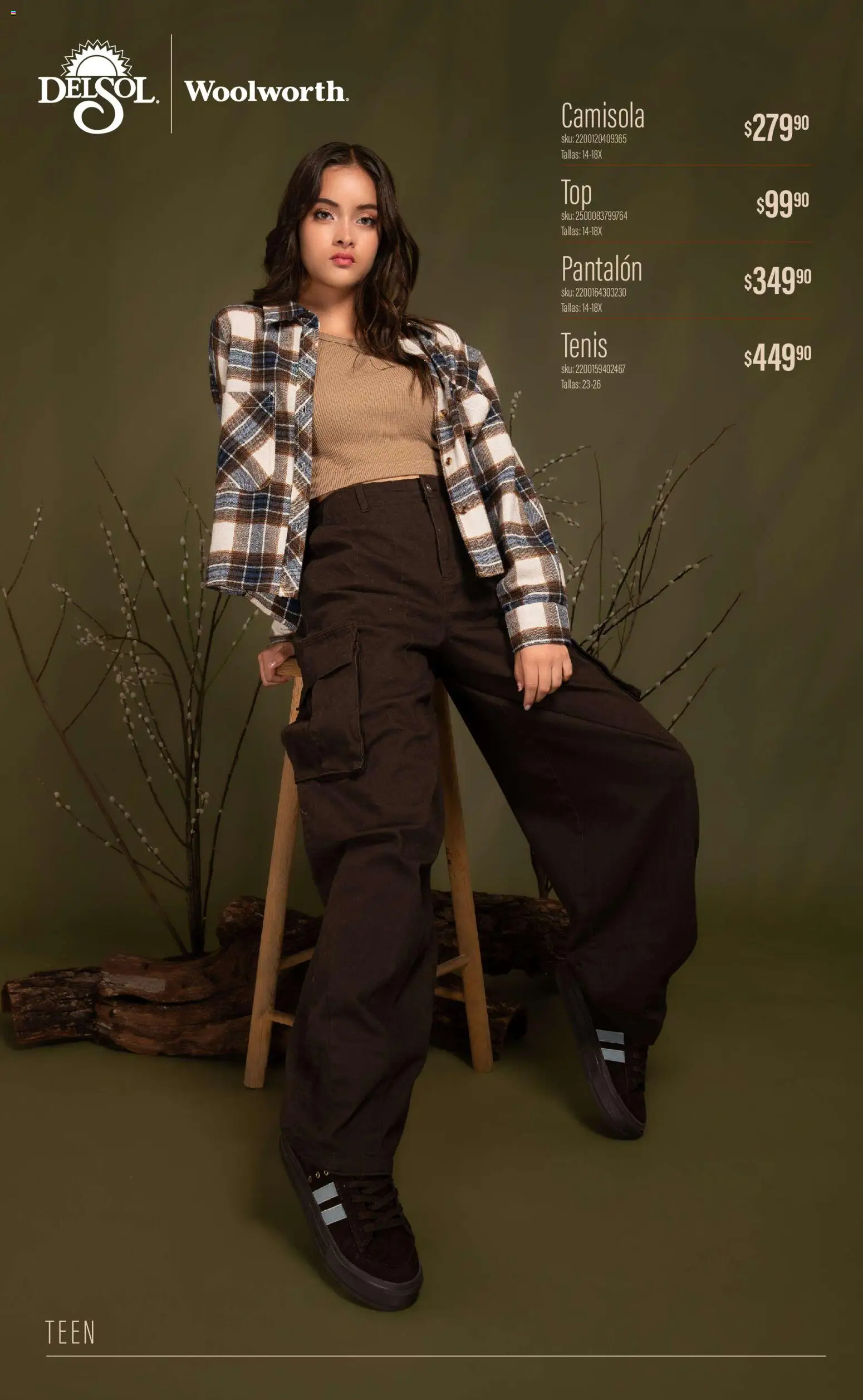 Nuevas ofertas de Del Sol y Woolworth válidas en toda la República Mexicana desde el 01/10/2026. ¡Encuentra las mejores ofertas en Del Sol y Woolworth catálogo Luce el Otoño! | Página: 28 | Productos: Tenis