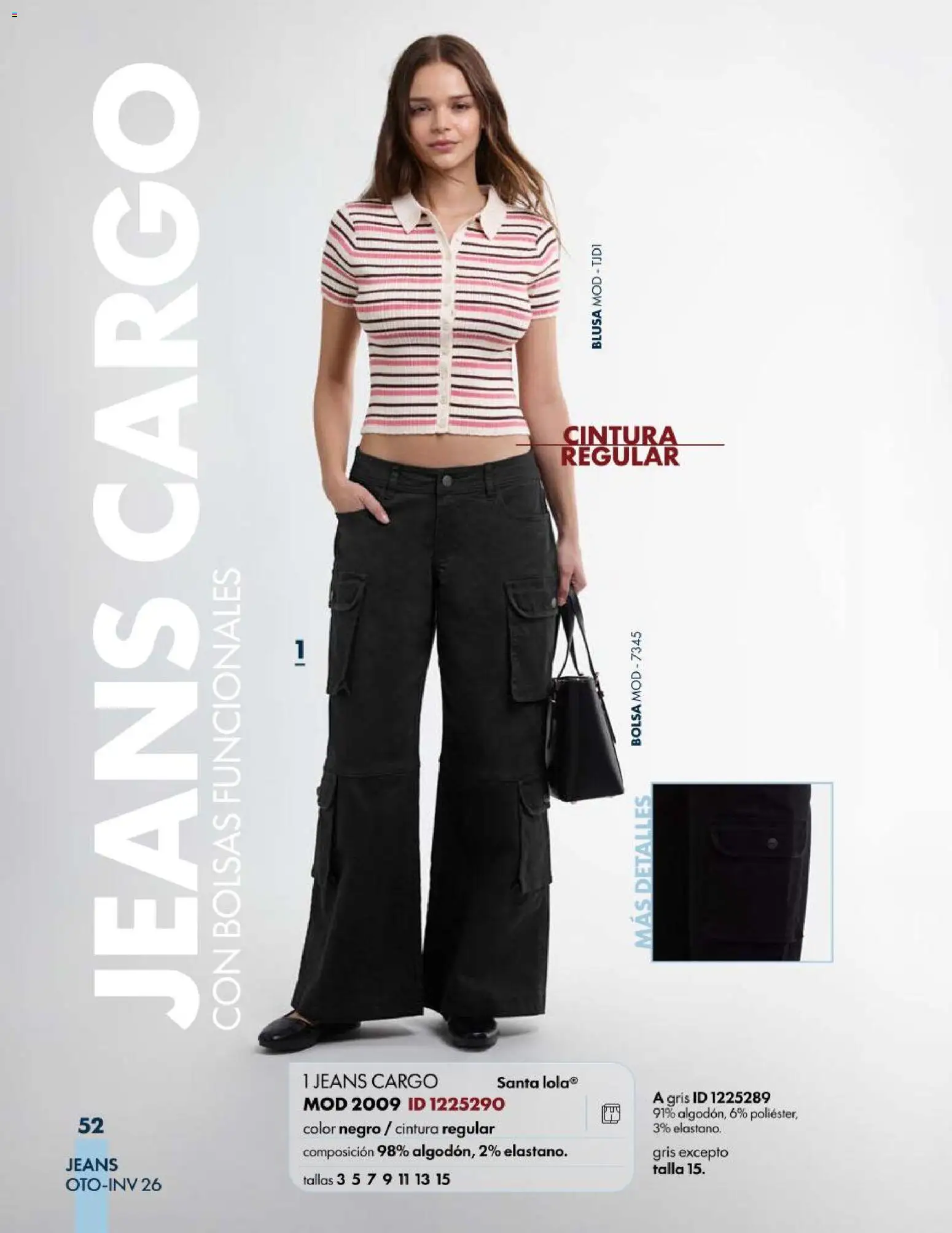 Nuevas ofertas de Price Shoes válidas en toda la República Mexicana desde el 03/08/2026. ¡Encuentra las mejores ofertas en Price Shoes catálogo Jeans! | Página: 52 | Productos: Blusa, Bolsa