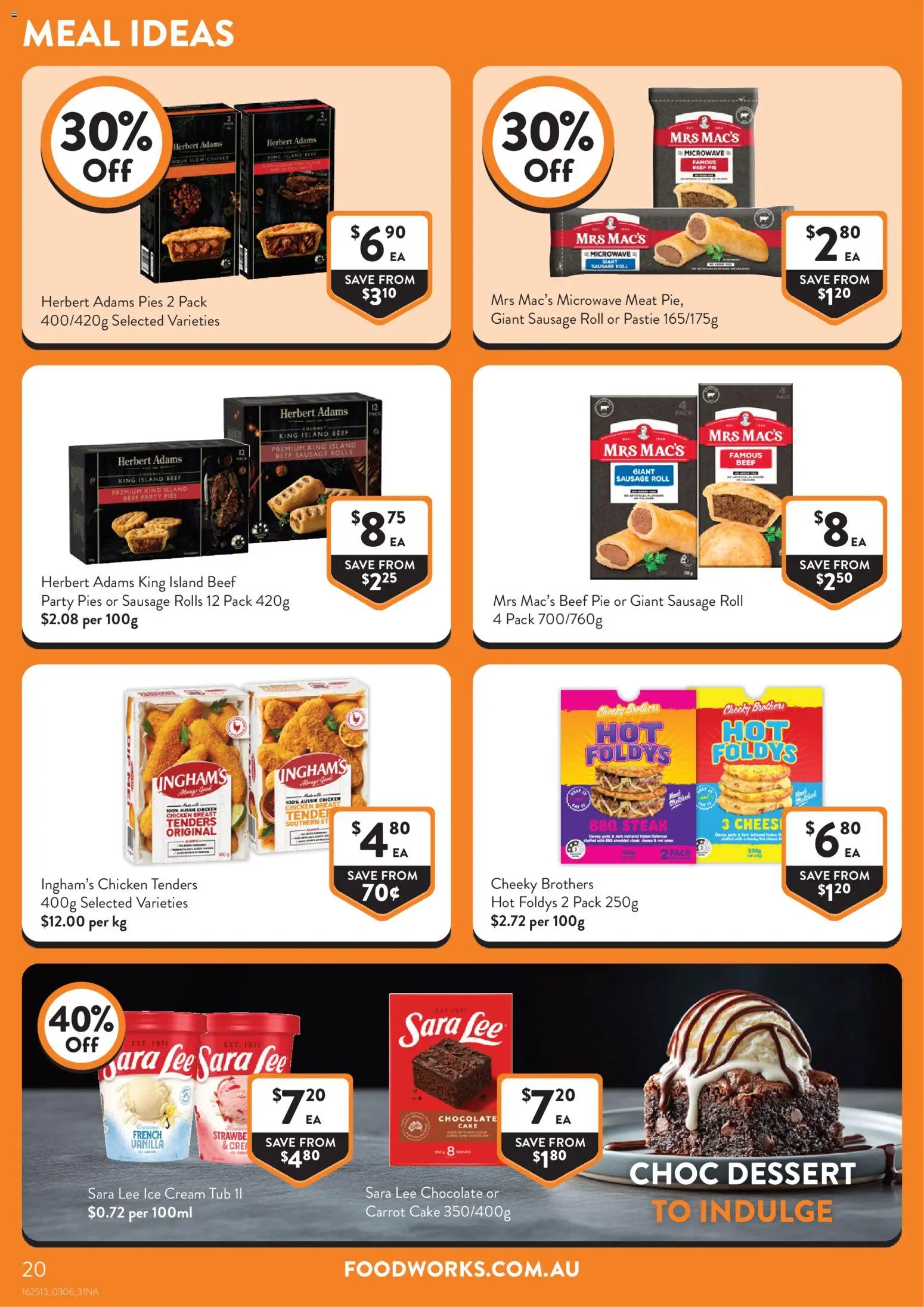 Foodworks catalogue - valid from 03.06.2026 | Page: 20 | Products: Chocolate, Chicken, Cream, Ice cream