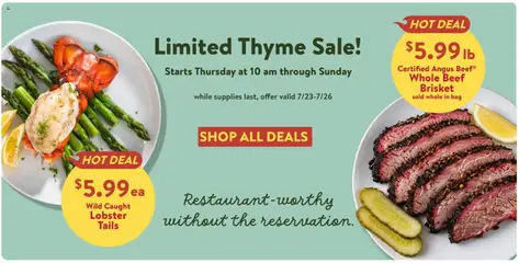 Preview of Fresh Thyme weekly ads valid from 07/22/2026