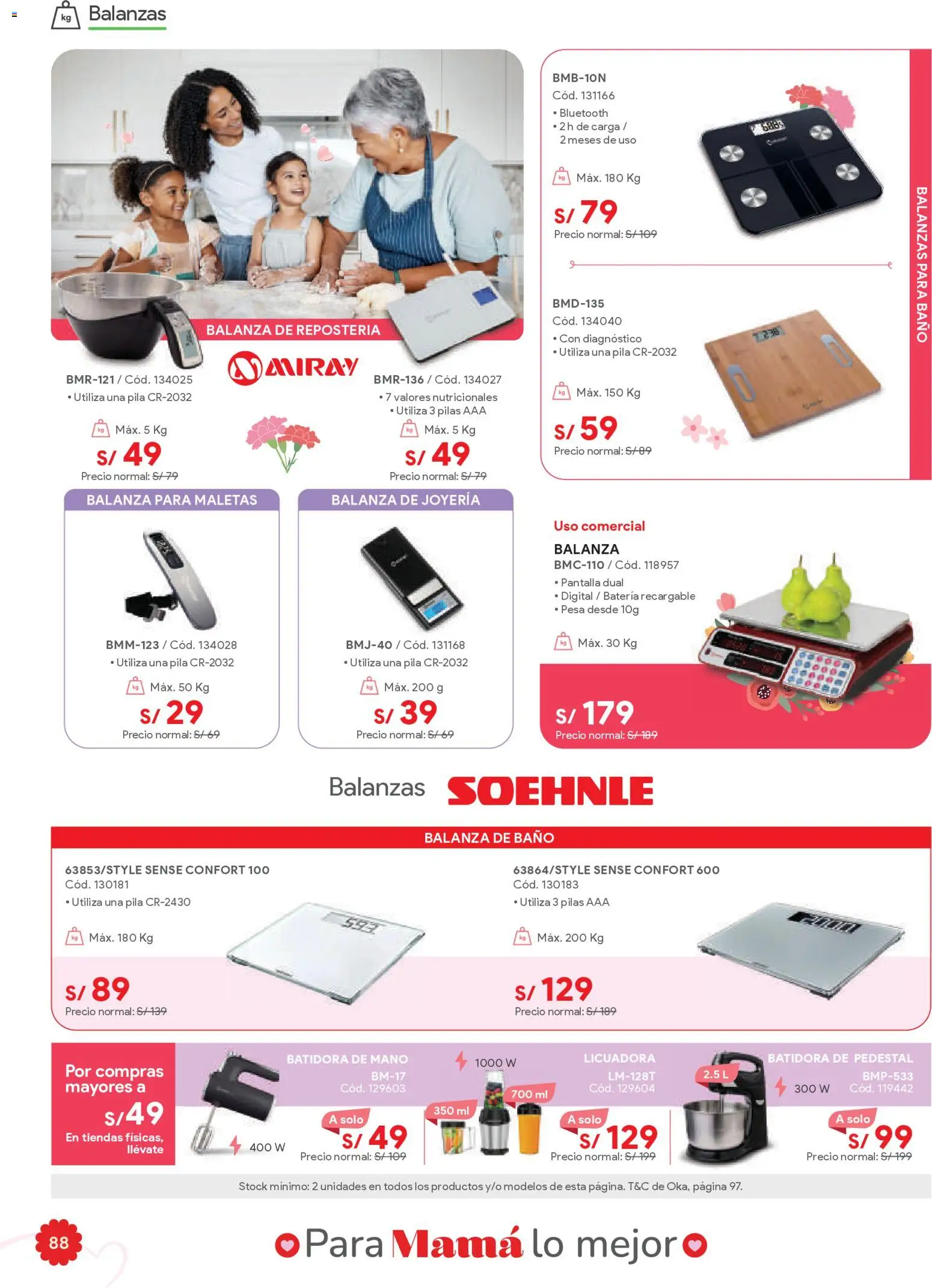 Catálogo Hiraoka válido desde 25.04.2026 | Página: 88 | Productos: Batería, Baño, Batidora, Licuadora