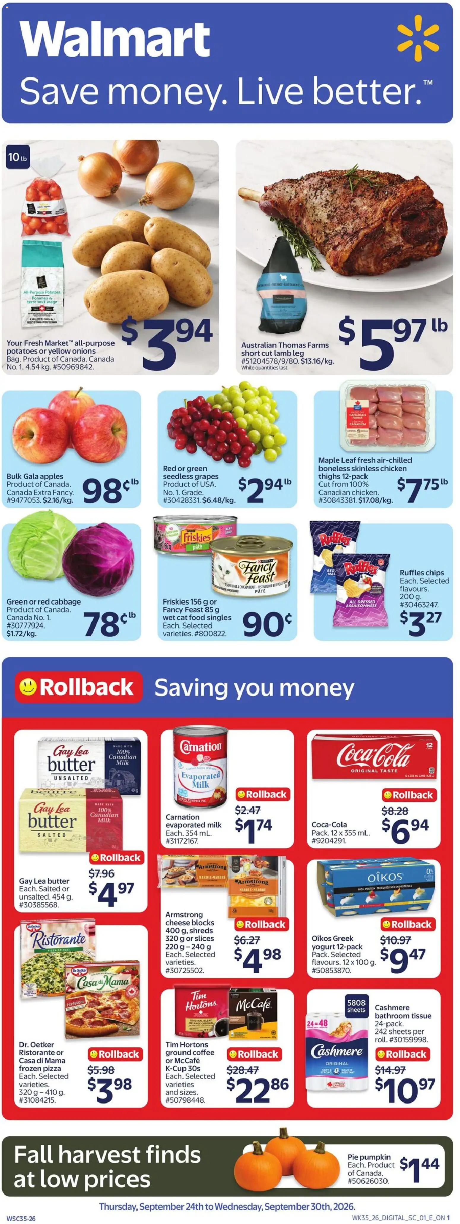 Walmart flyer valid from Sep 24, 2026 | Page: 1