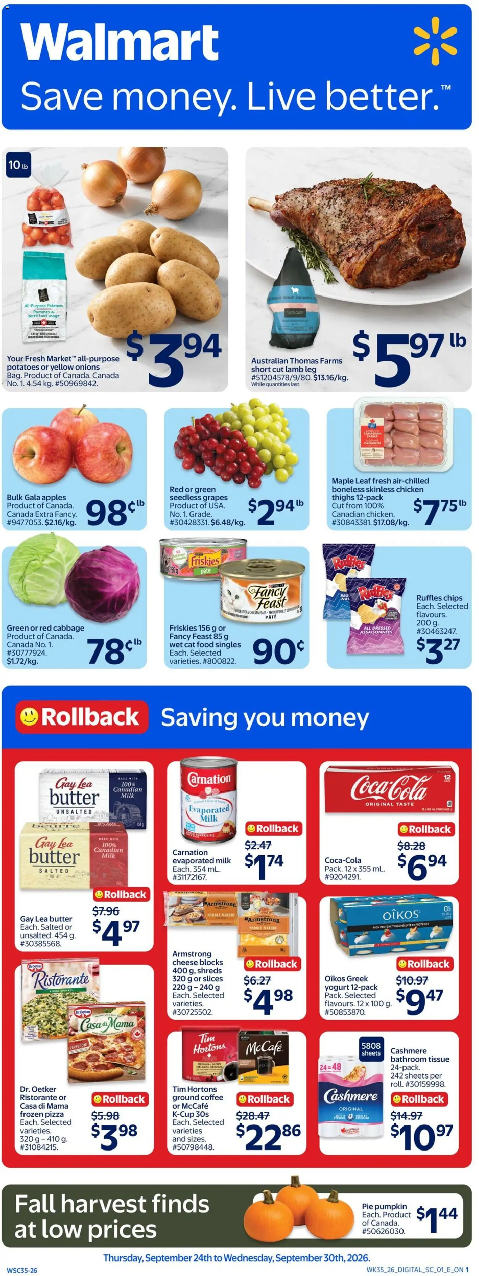 Walmart Thursday, September 24 Price Drop