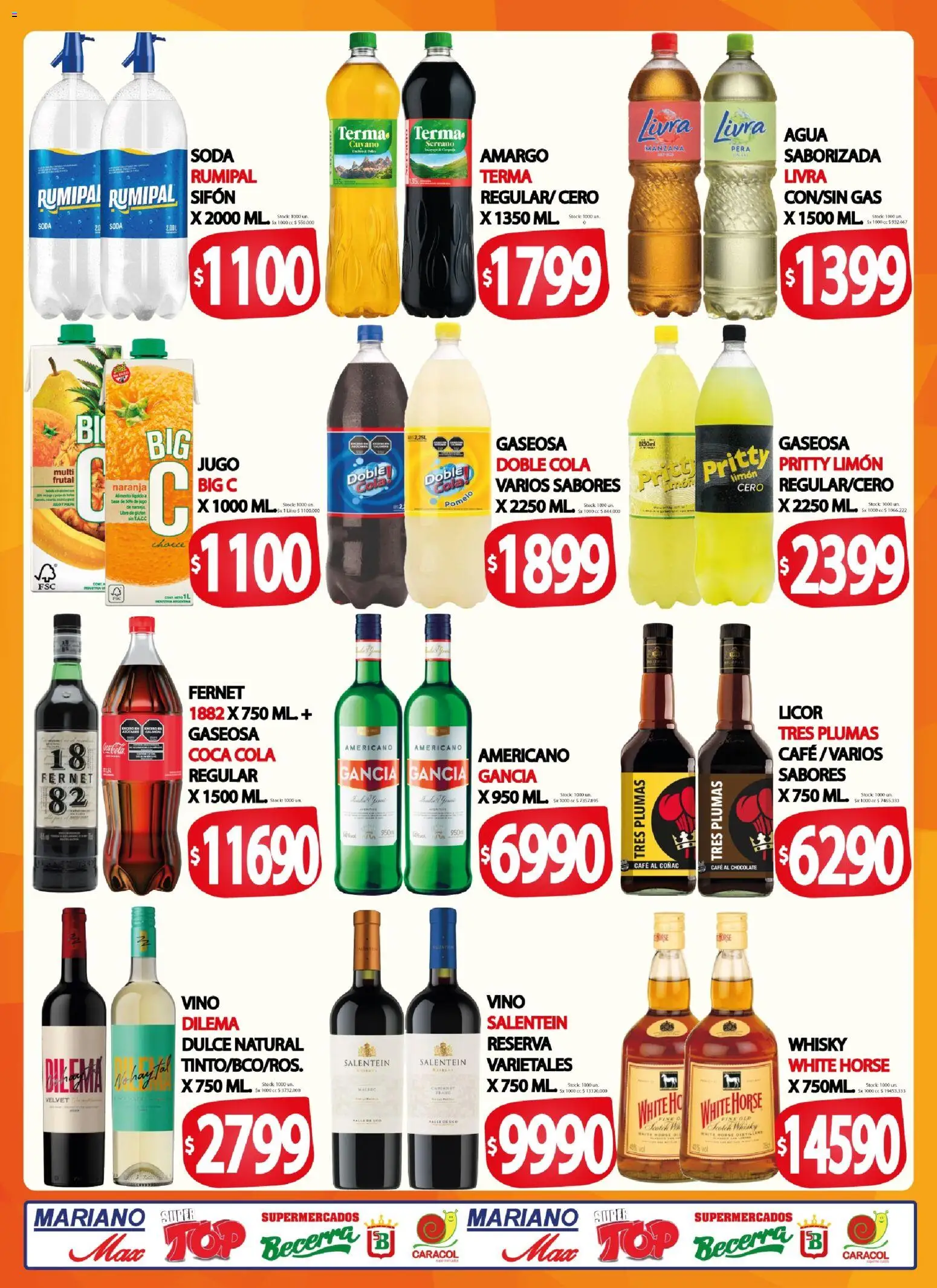 Mariano Max - Catálogo │ válido desde el 24/06/2026 | Página: 5 | Productos: Fernet, Gaseosa, Agua, Chocolate