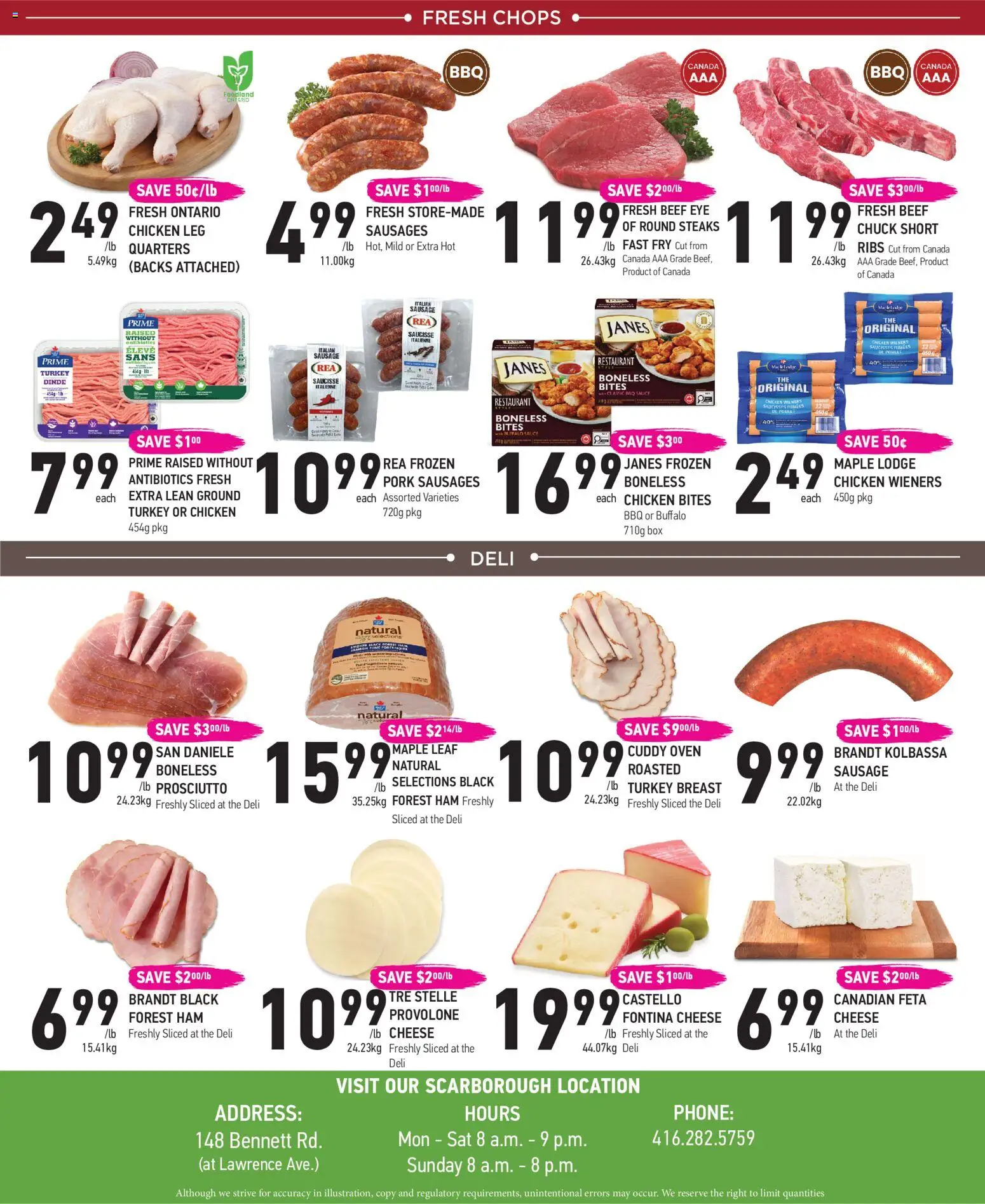 Coppas Fresh Market flyer valid from Aug 20, 2026 | Page: 4 | Products: Prosciutto, Cheese, Ham, Pork