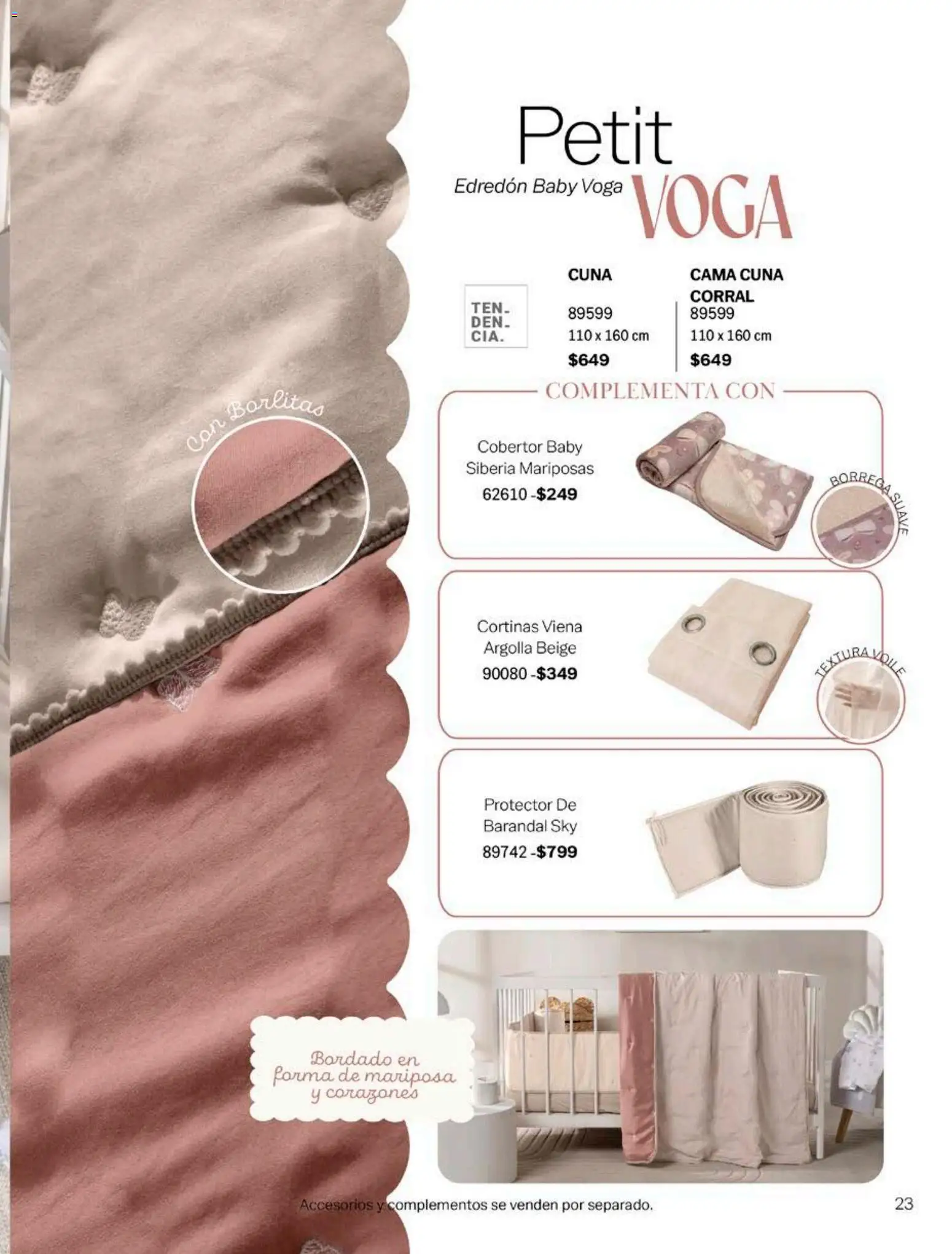 Nuevas ofertas de Vianney válidas en toda la República Mexicana desde el 17/08/2026. ¡Encuentra las mejores ofertas en Vianney catálogo Bebé! | Página: 25 | Productos: Cobertor, Cama, Cuna, Cortinas