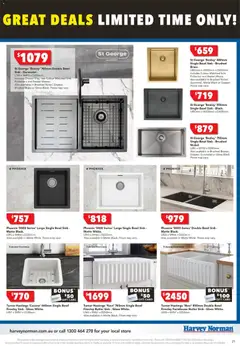 Preview of Harvey Norman June Bathroom - valid from 02.06.2026 | Page: 21 | Products: Sink, Basket, Accessories