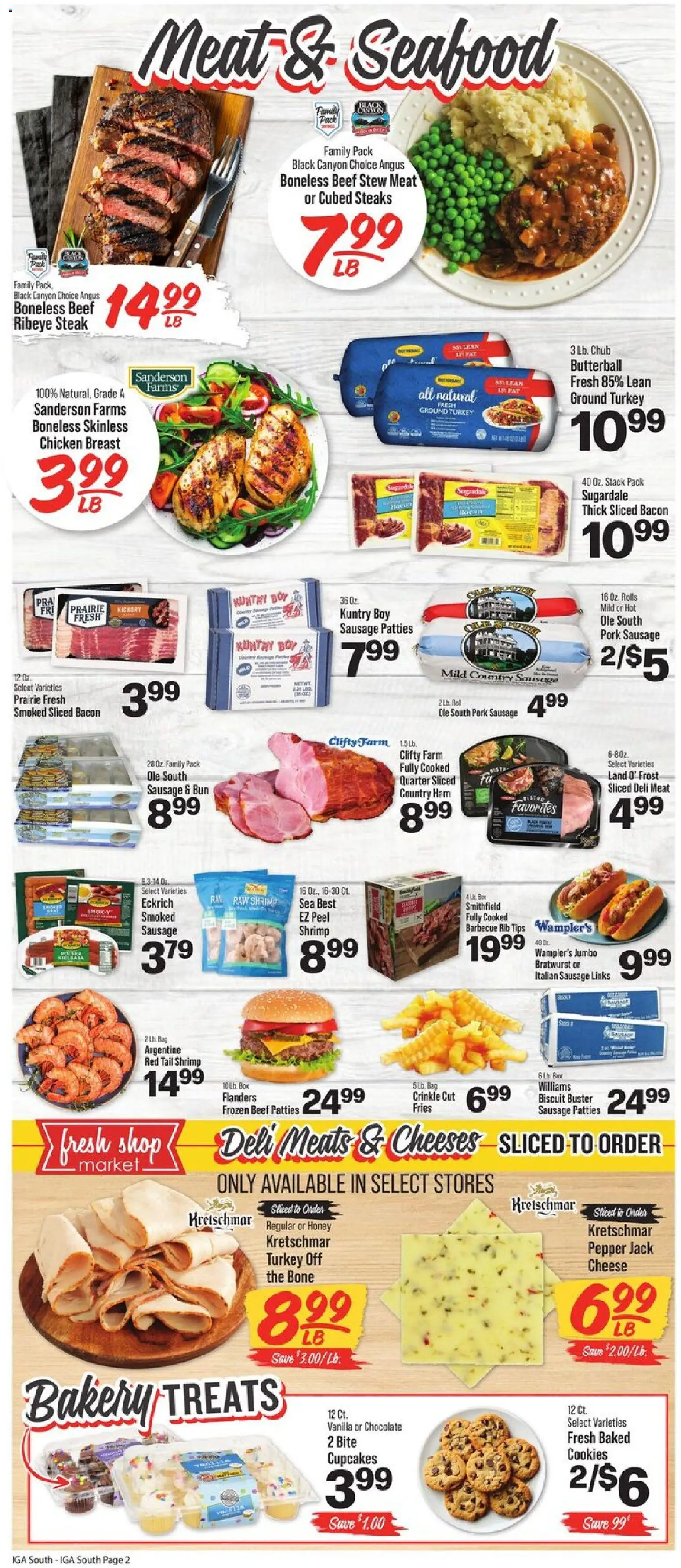 IGA Weekly Ad - valid from 10.06.2026 | Page: 3 | Products: Box, Cheese, Chocolate, Seafood