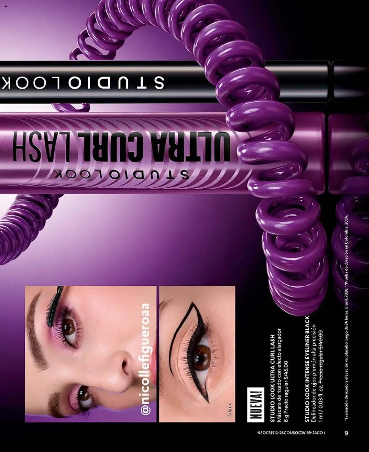 Catálogo CyZone válido desde 09/09/2026 | Página: 9 | Productos: Máscara, Delineador de ojos, Delineador