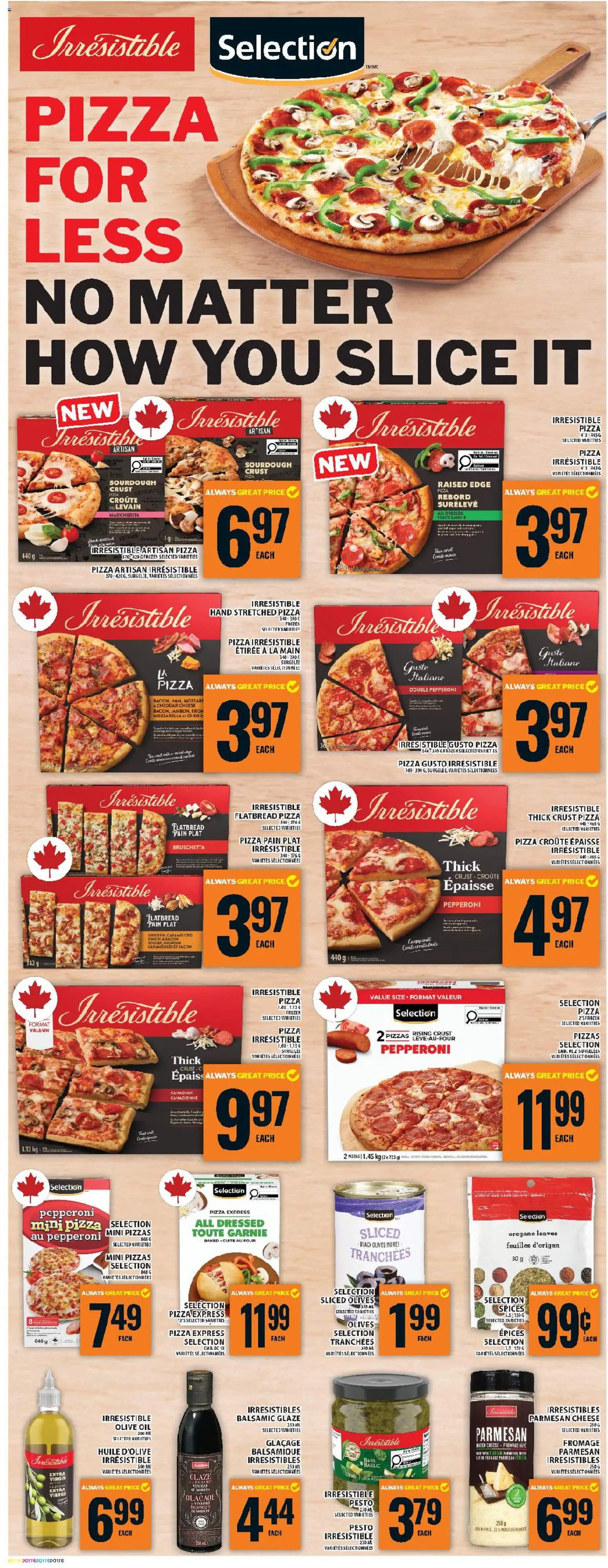 Food Basics flyer valid from 21.05.2026 | Page: 13 | Products: Cheese, Oil, Pizza, Chicken