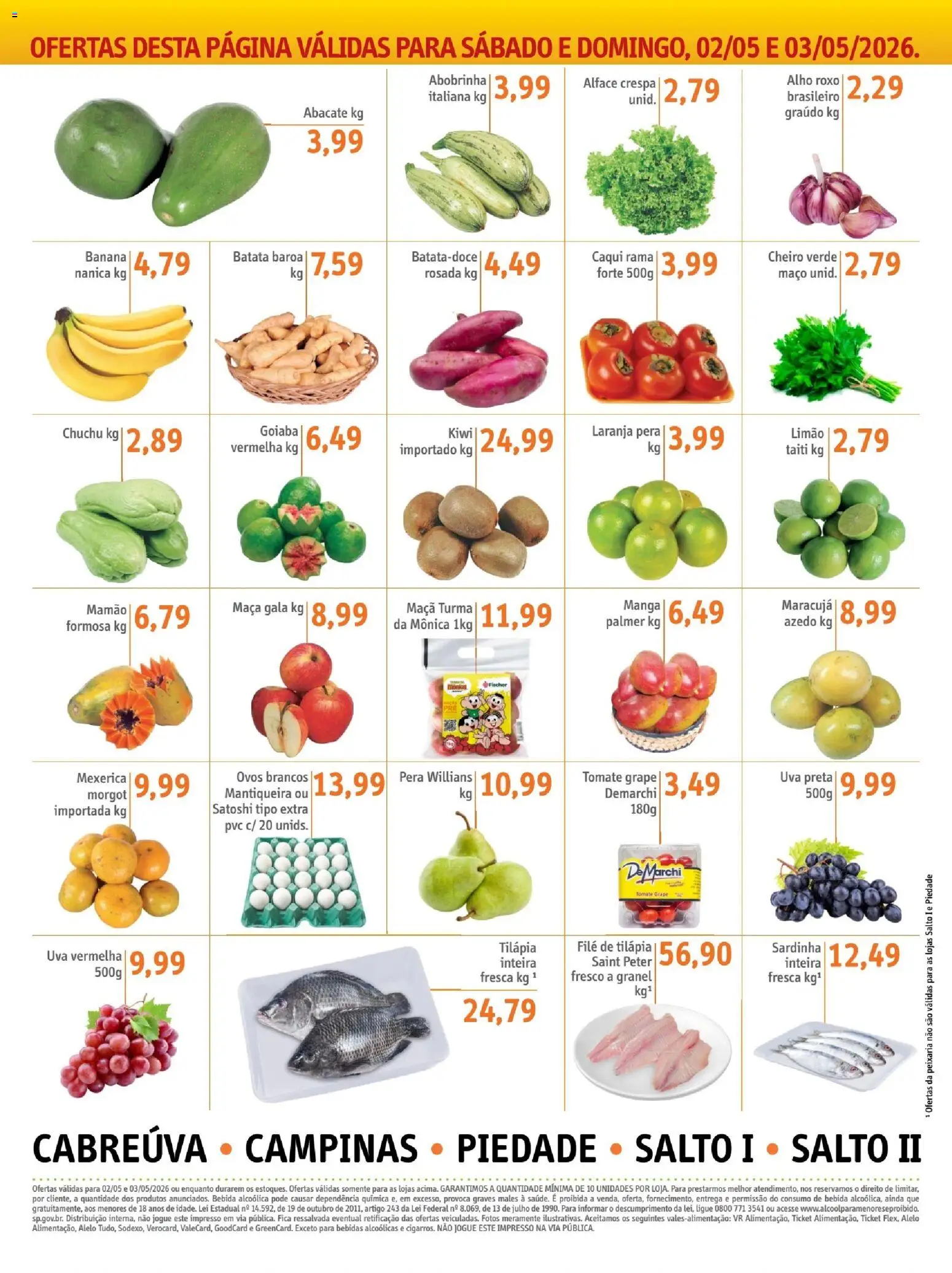 Sonda Folheto - válido de 01.05.2026 | Página: 6 | Produtos: Goiaba, Ovos, Kiwi, Sardinha
