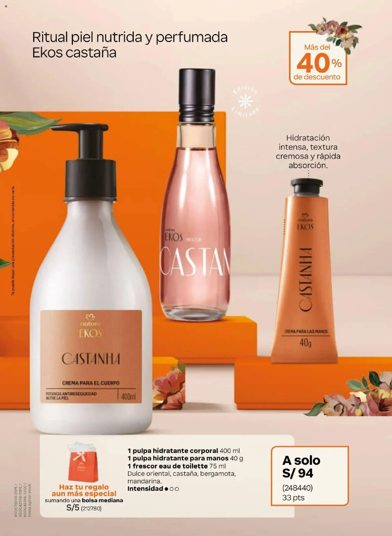 Catálogo Natura válido desde 31/03/2026 | Página: 14 | Productos: Té, Crema, Bolsa, EAU de Toilette