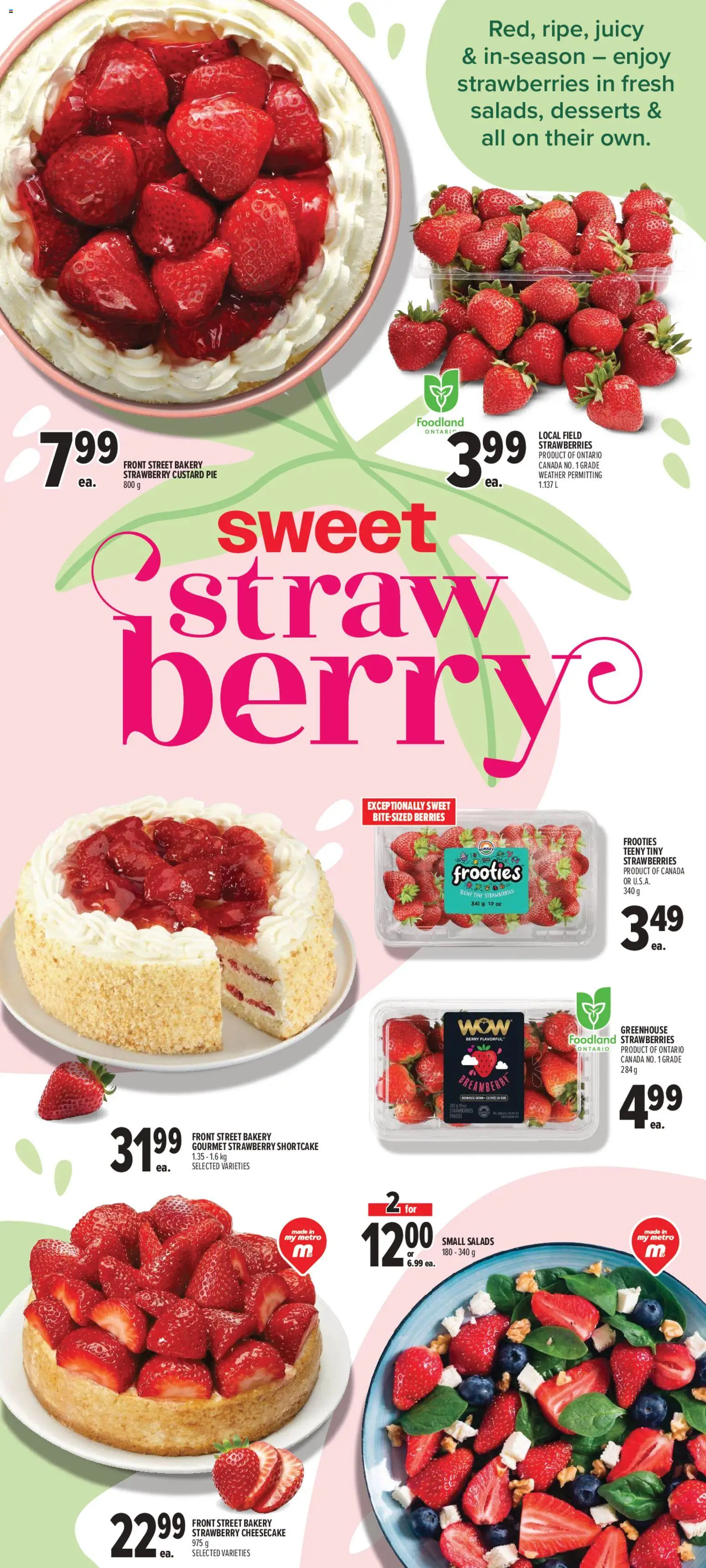 Metro flyer valid from Jun 25, 2026 | Page: 5 | Products: Strawberries, Bakery
