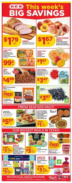 Preview of H-E-B weekly ads valid from 07/29/2026