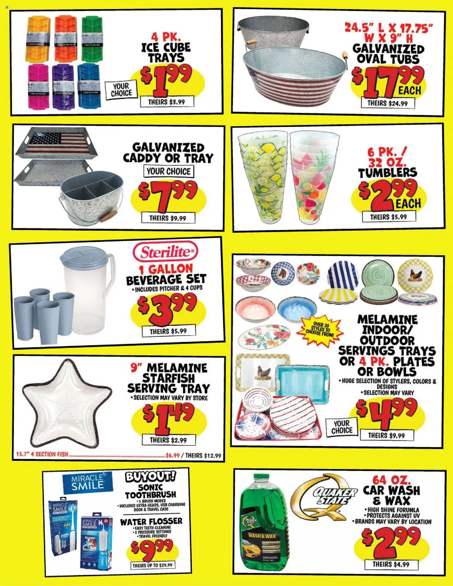 Ollie's Weekly Ad - valid from 06/23/2026 | Page: 3 | Products: Brush, Toothbrush, Fish, Usb