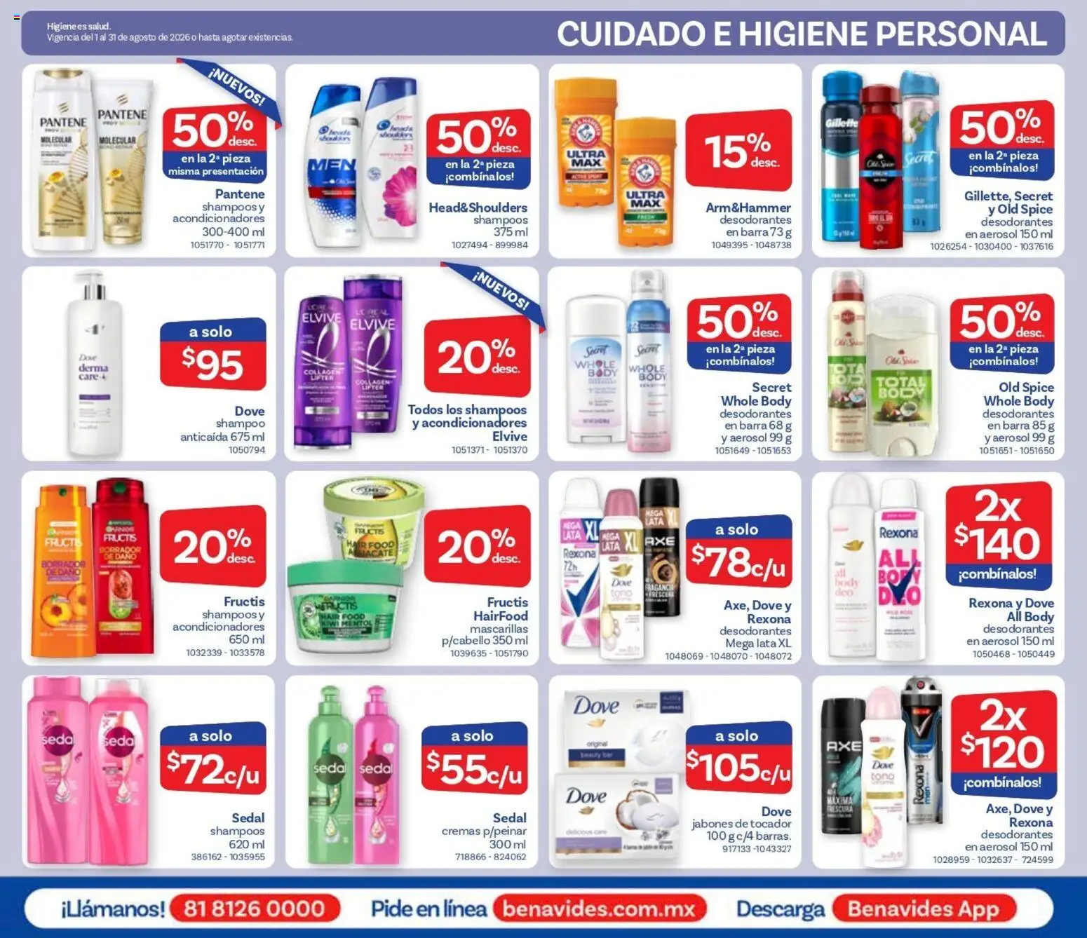 Nuevas ofertas de Farmacia Benavides válidas en toda la República Mexicana desde el 01/08/2026. ¡Encuentra las mejores ofertas en Farmacia Benavides catálogo! | Página: 21