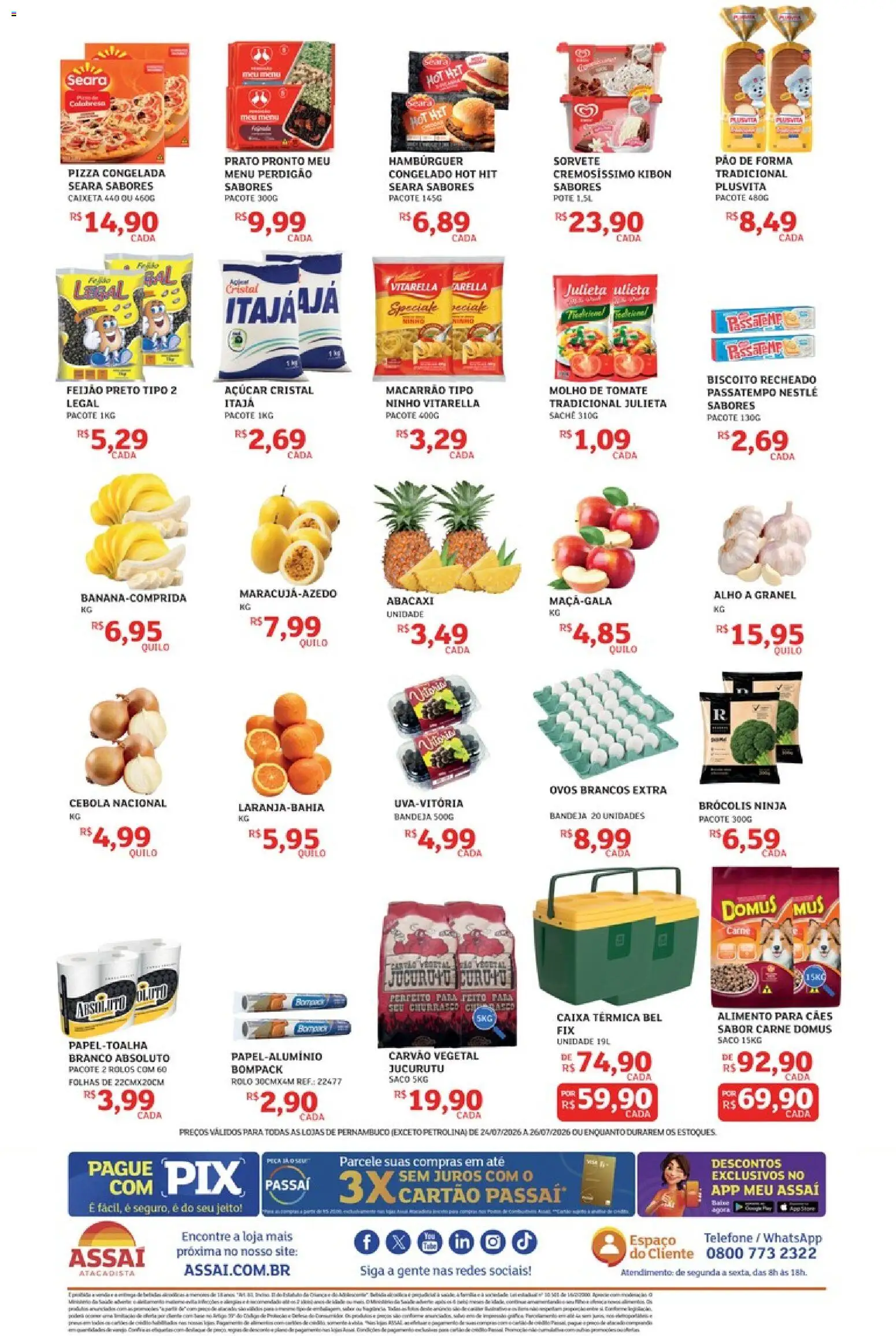 Assaí Atacadista ofertas - PE de 24/07/2026 — page 1