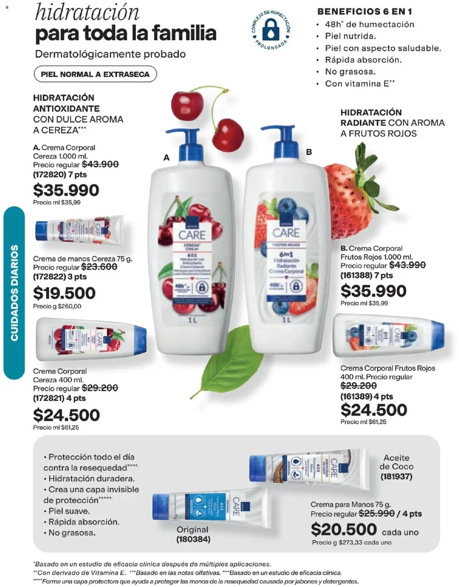 Avon revista - valida desde el 16/08/2026 | Página: 130 | Productos: Crema, Crema para manos, Frutos rojos, Aceite