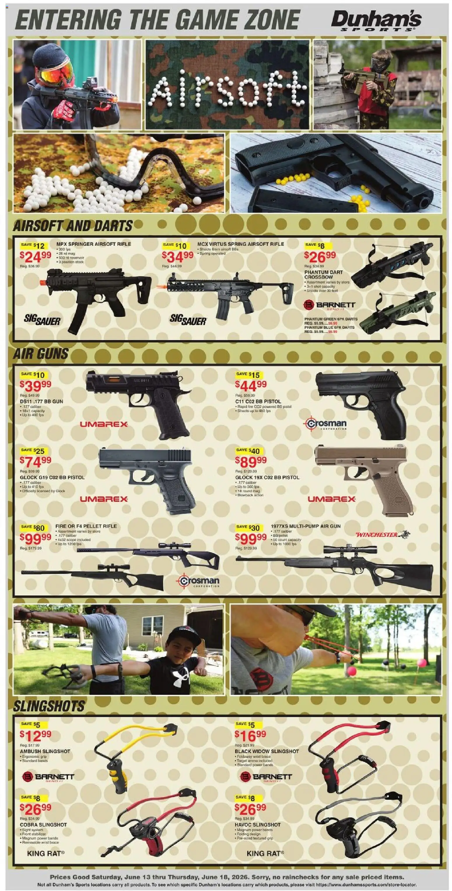 Dunham's Sports Weekly Ad - valid from 13.06.2026 | Page: 7 | Products: Crossbow, Game, Gun, Rifle