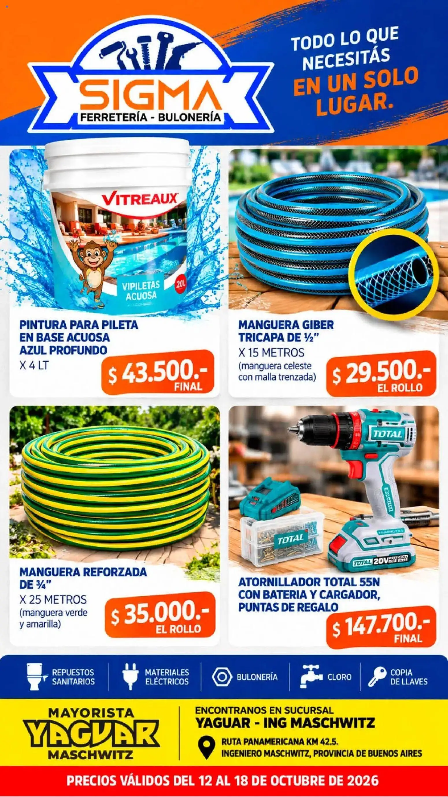 Yaguar - Visita Sigma Buenos Aires │ válido desde el 12/10/2026 | Página: 1