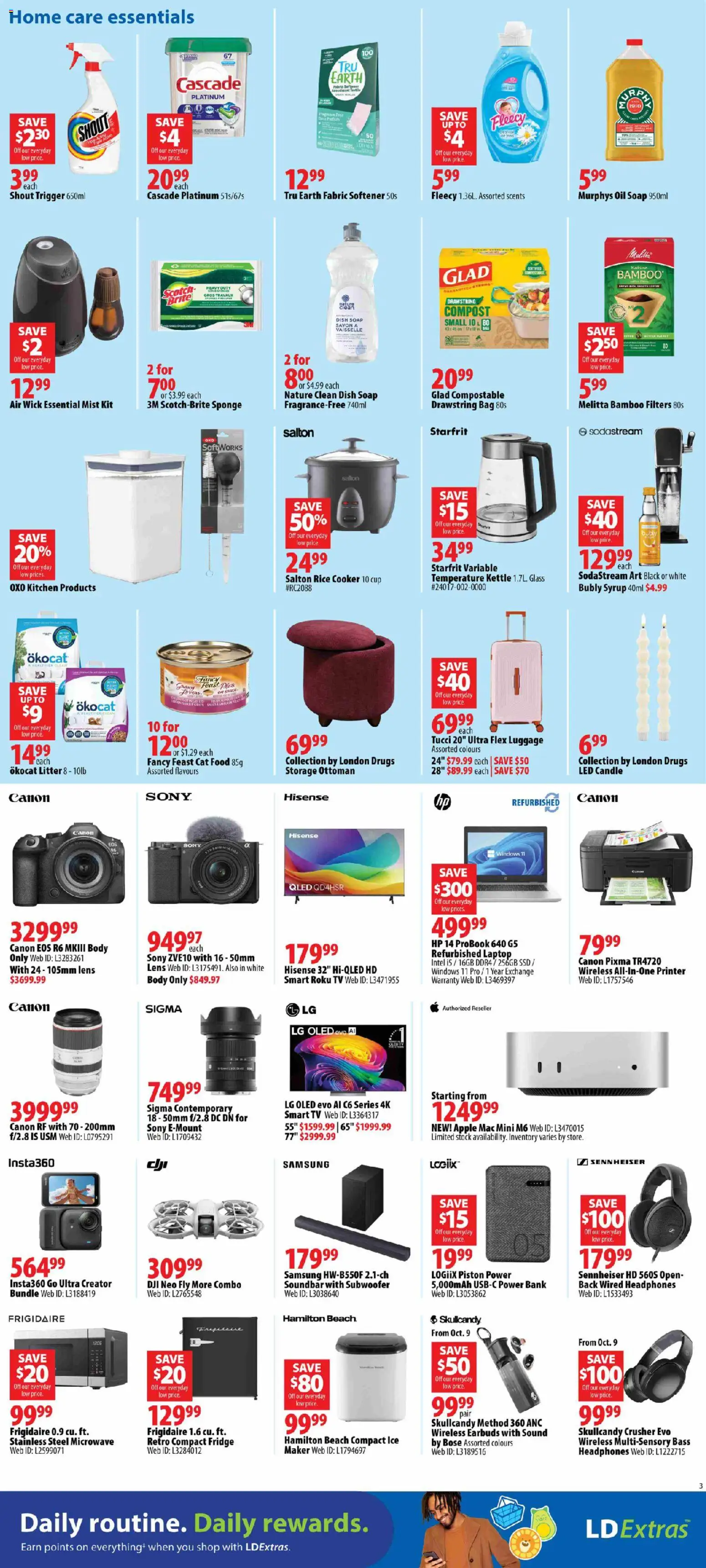 London Drugs flyer valid from Oct 8, 2026 | Page: 3